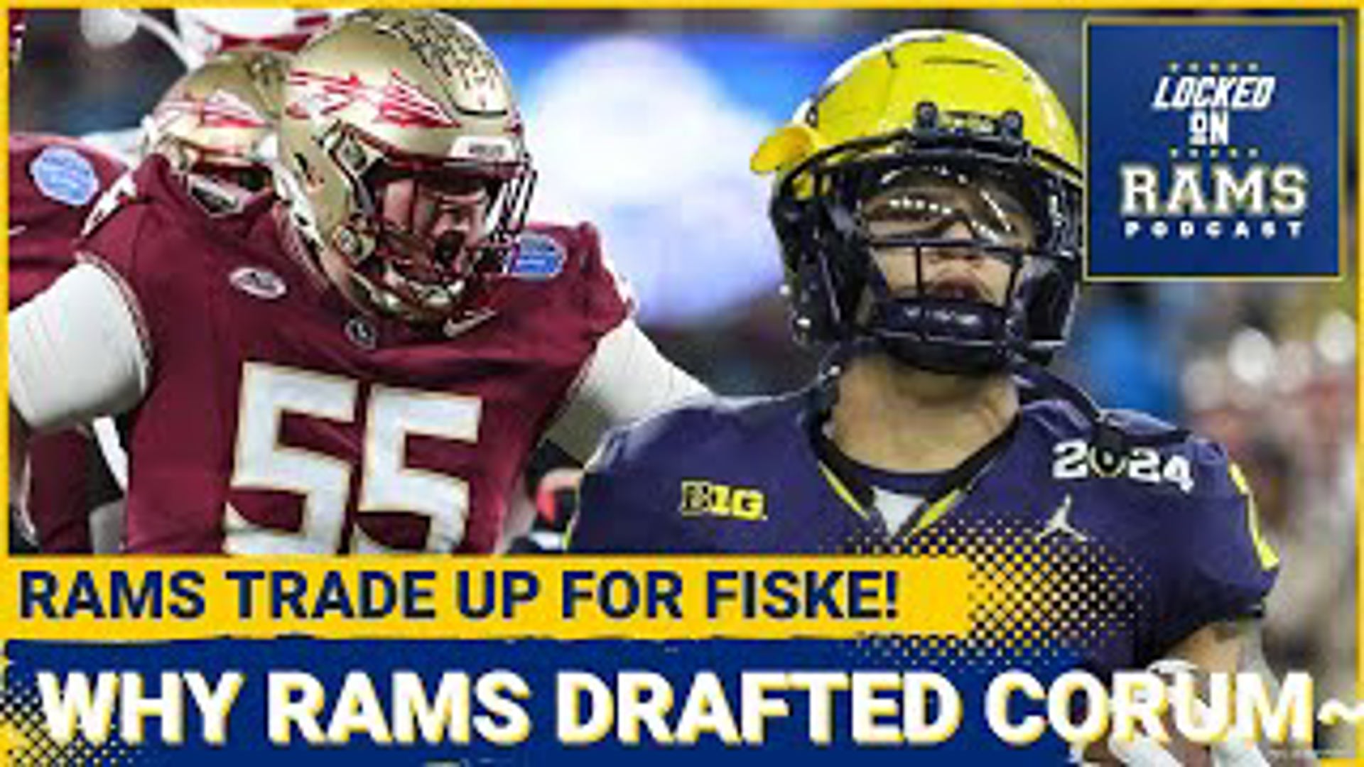 The Los Angeles Rams traded a future second-round pick to move up to draft Florida State defensive lineman Braden Fiske. D-Mac and Travis break down the pick!