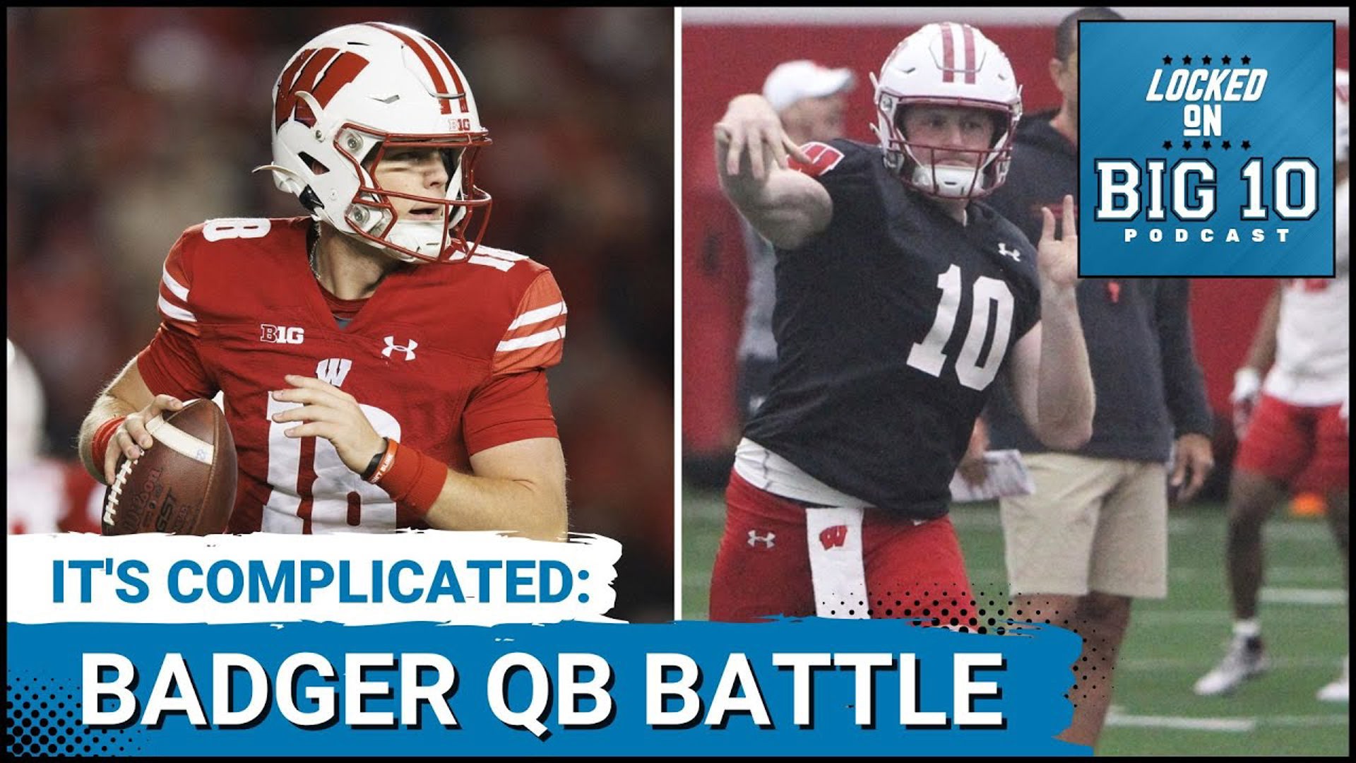 Wisconsin football is in full spring swing and Badgers head coach Luke Fickell has a tough decision to make at quarterback.