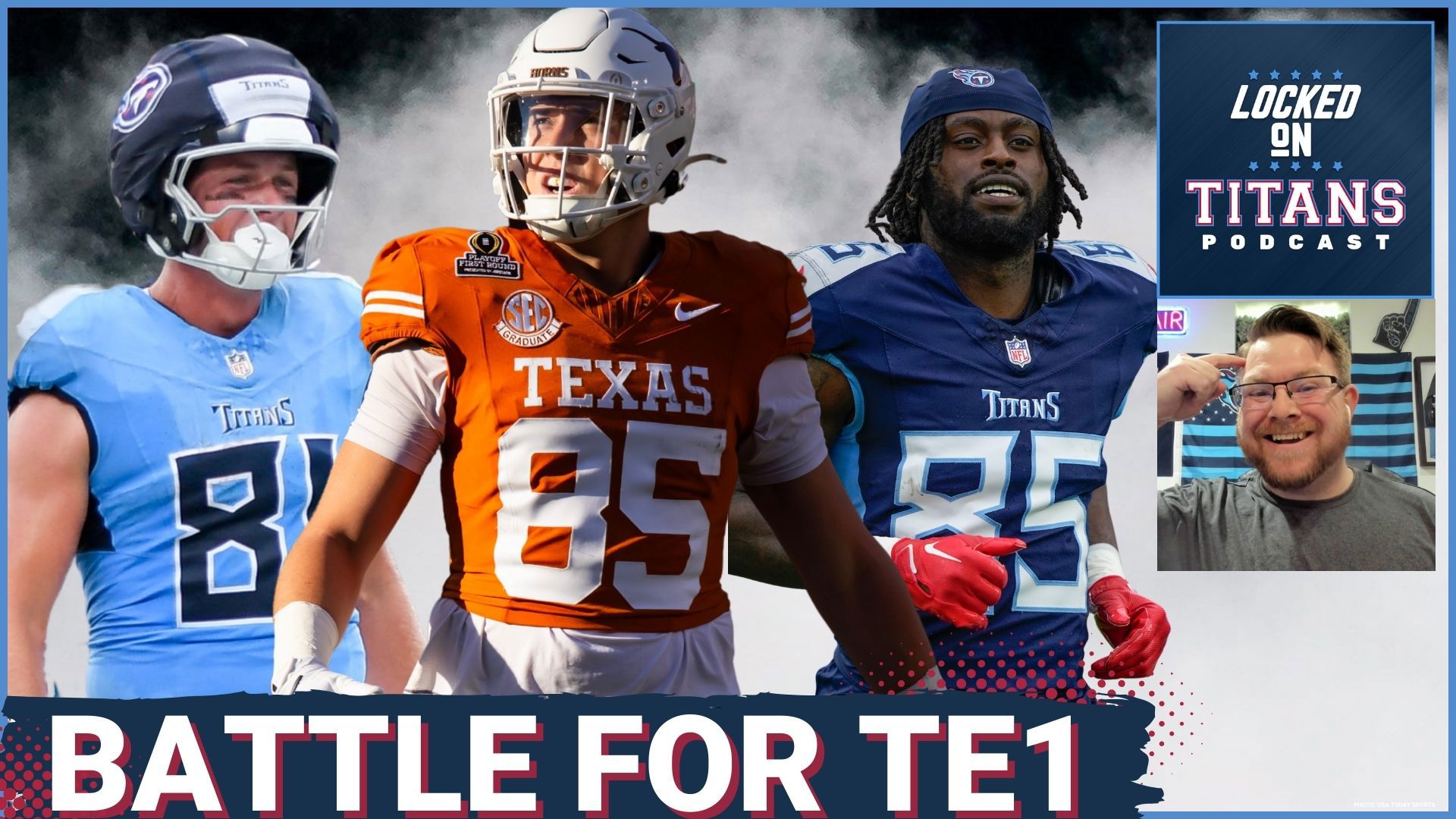 The Tennessee Titans have a major roster battle for the starting tight end role between Chig Okonkwo, Josh Whyle and rookie Gunnar Helm.