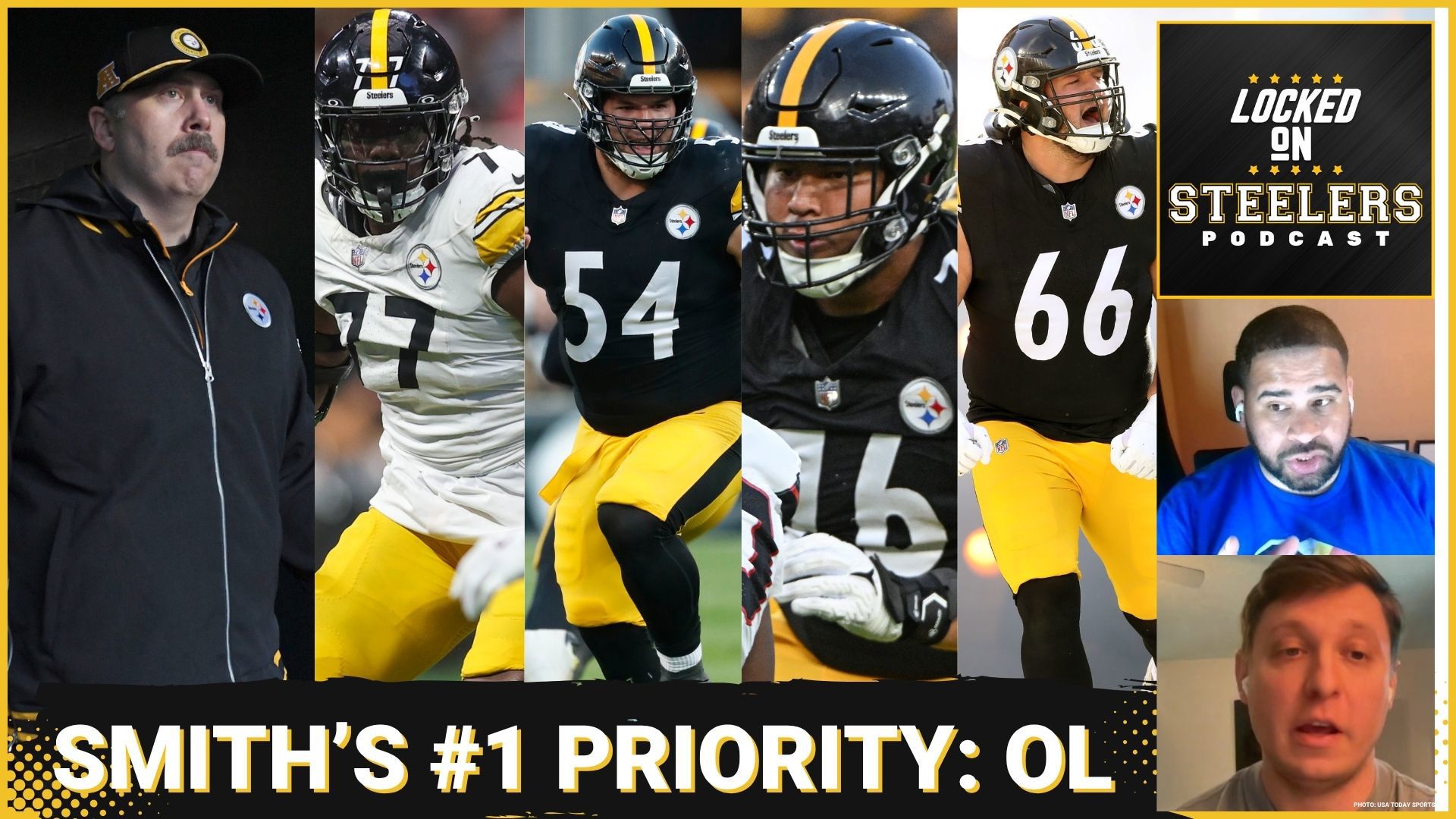 The Pittsburgh Steelers may have questions about Aaron Rodgers at quarterback, but their biggest priority is Arthur Smith's development of the offensive line.