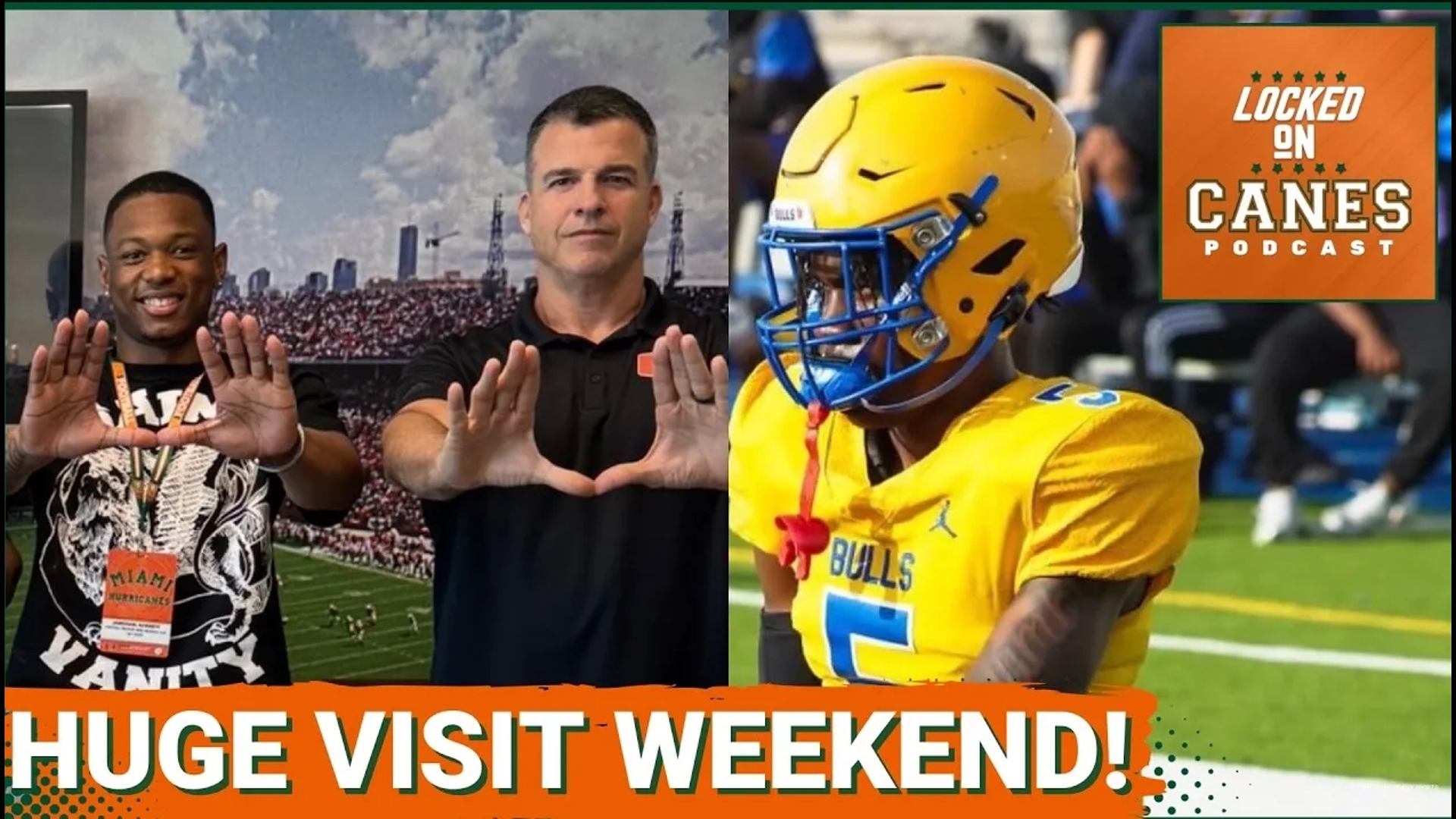 Alex Donno breaks down the latest MIAMI HURRICANES football recruiting news, highlighting five-star receiver Calvin Russell's official visit.