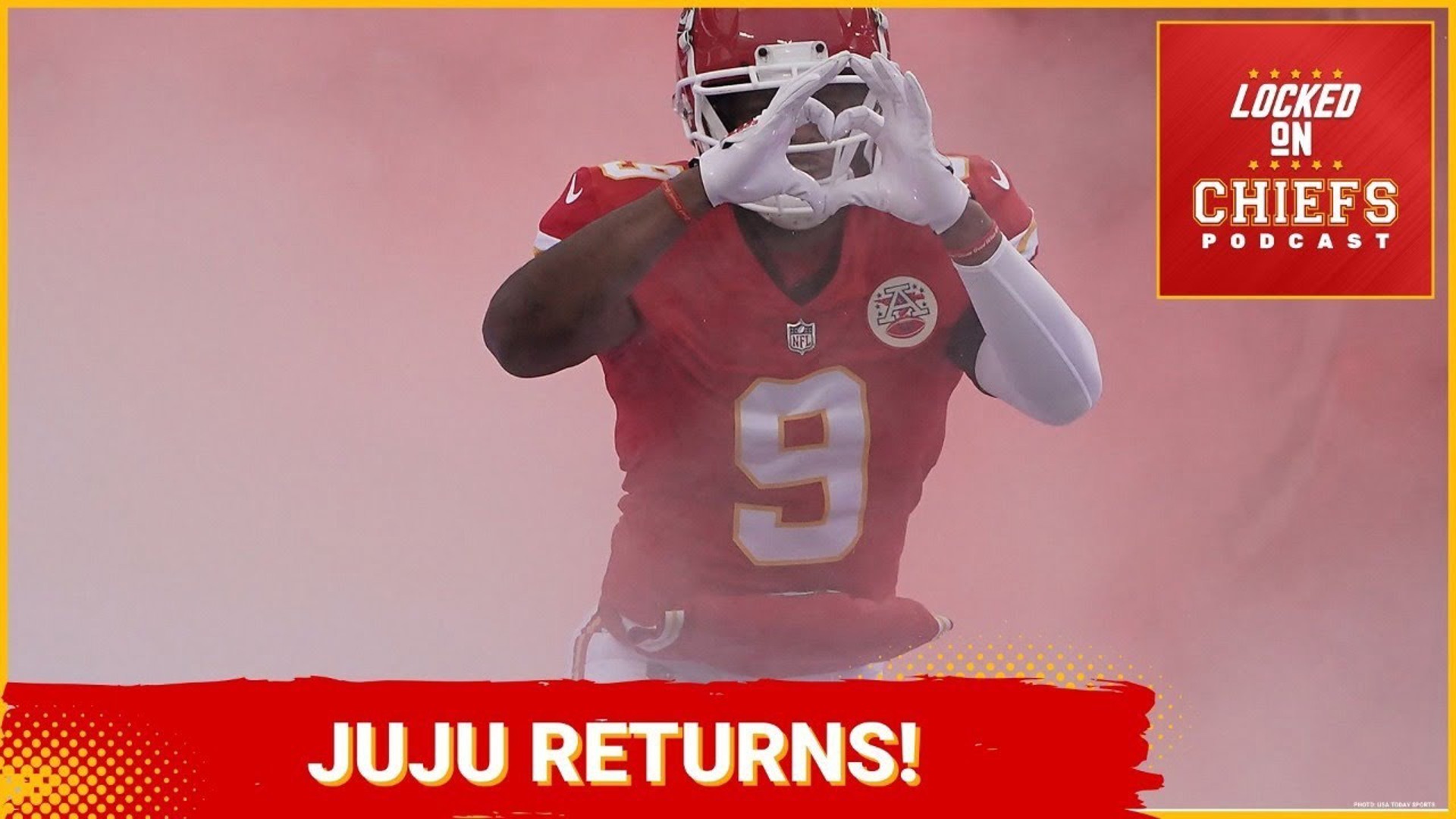 The Kansas City Chiefs brought back WR Juju Smith-Schuster to raise the floor of the team on Monday.