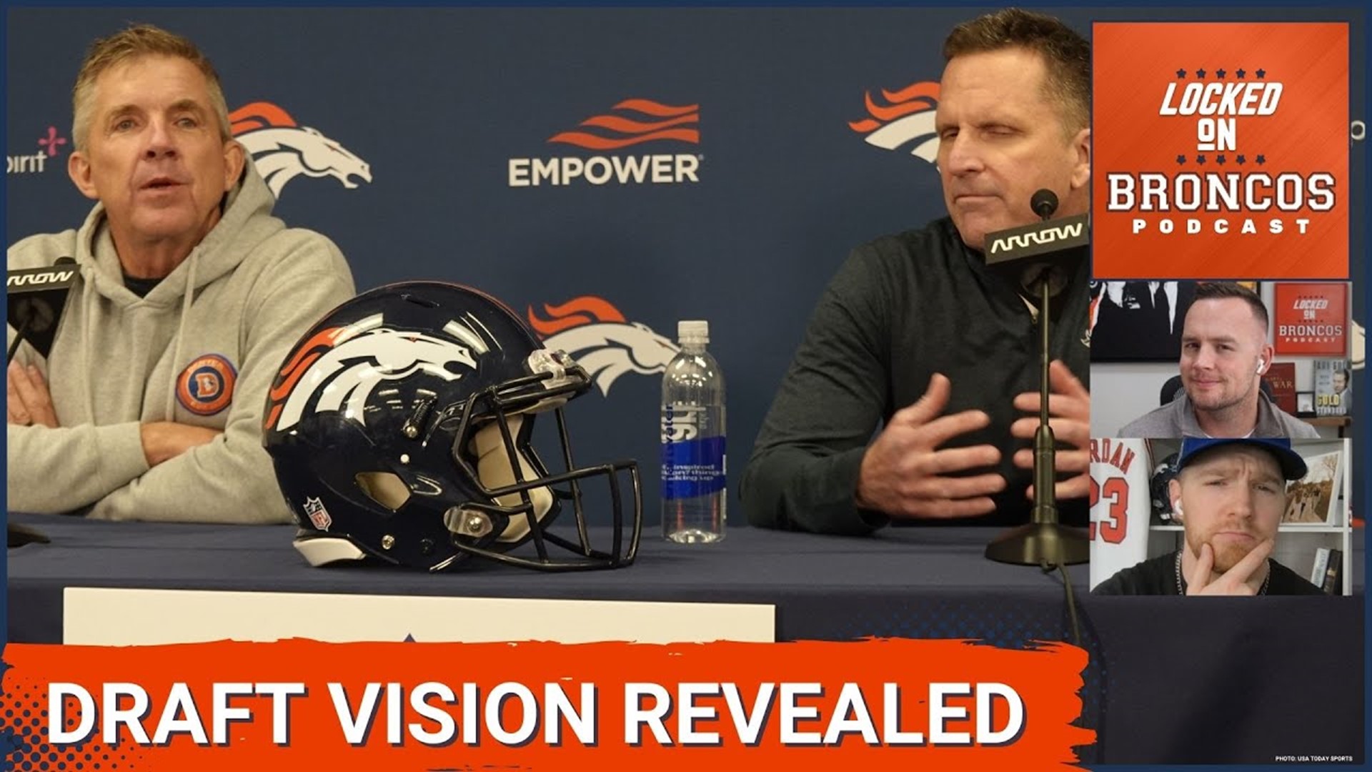 The Denver Broncos held their pre NFL Draft press conference on Thursday with George Paton and Sean Payton