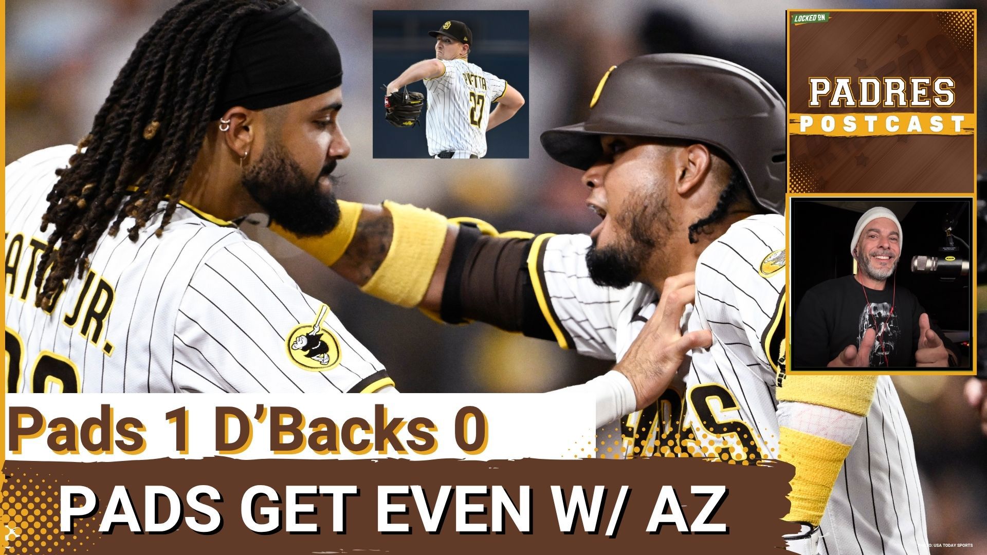 Luis Arraez homered off Merrill Kelly in the 7th to give Pads the 1-0 win behind great pitching from Nick Pivetta & the bullpen + great defense, even series 1-1