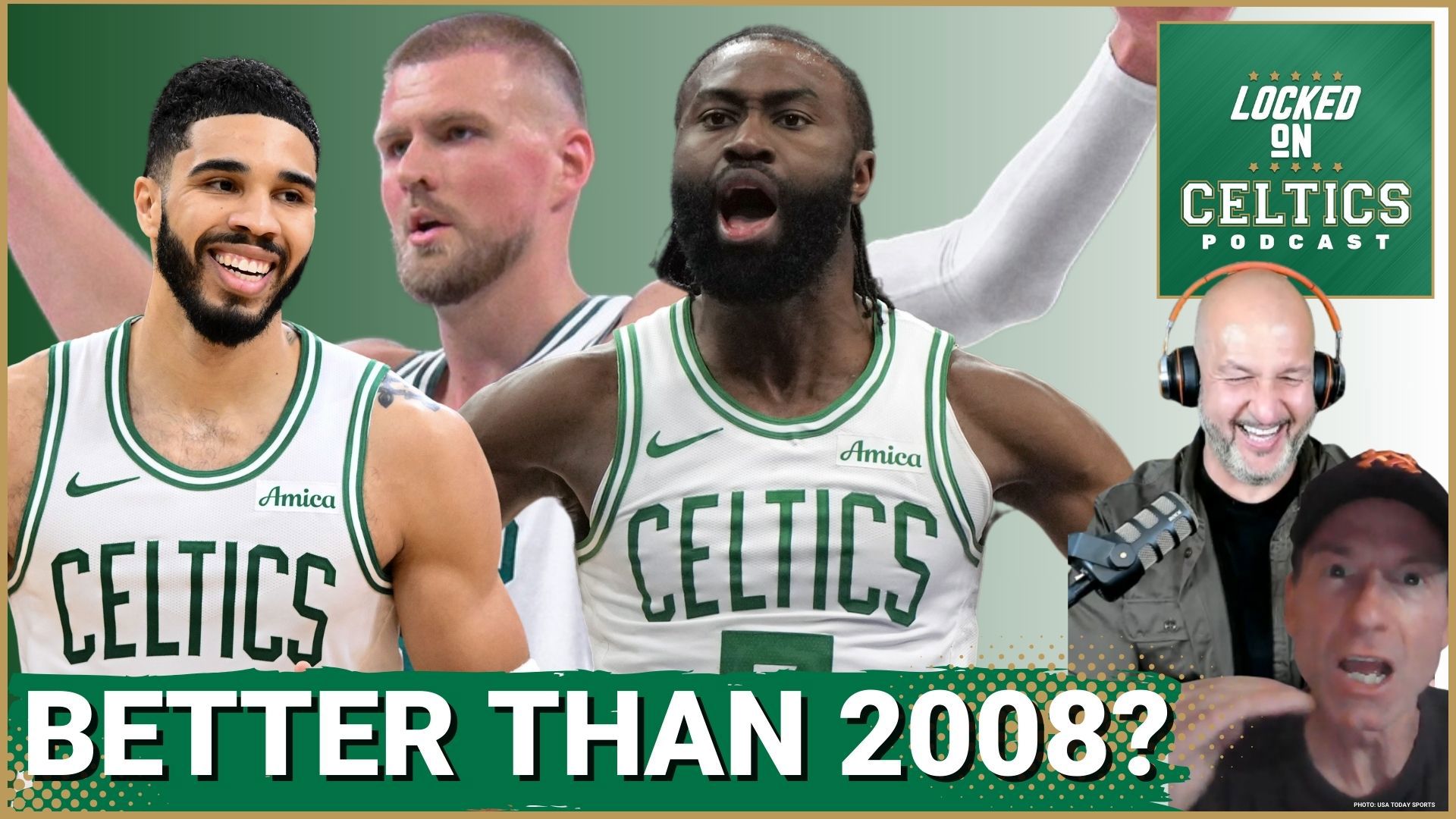 Sean Grande, Celtics radio announcer, discusses the team's historic 61-win season, comparing it to past eras and highlighting Jayson Tatum's MVP-caliber performance