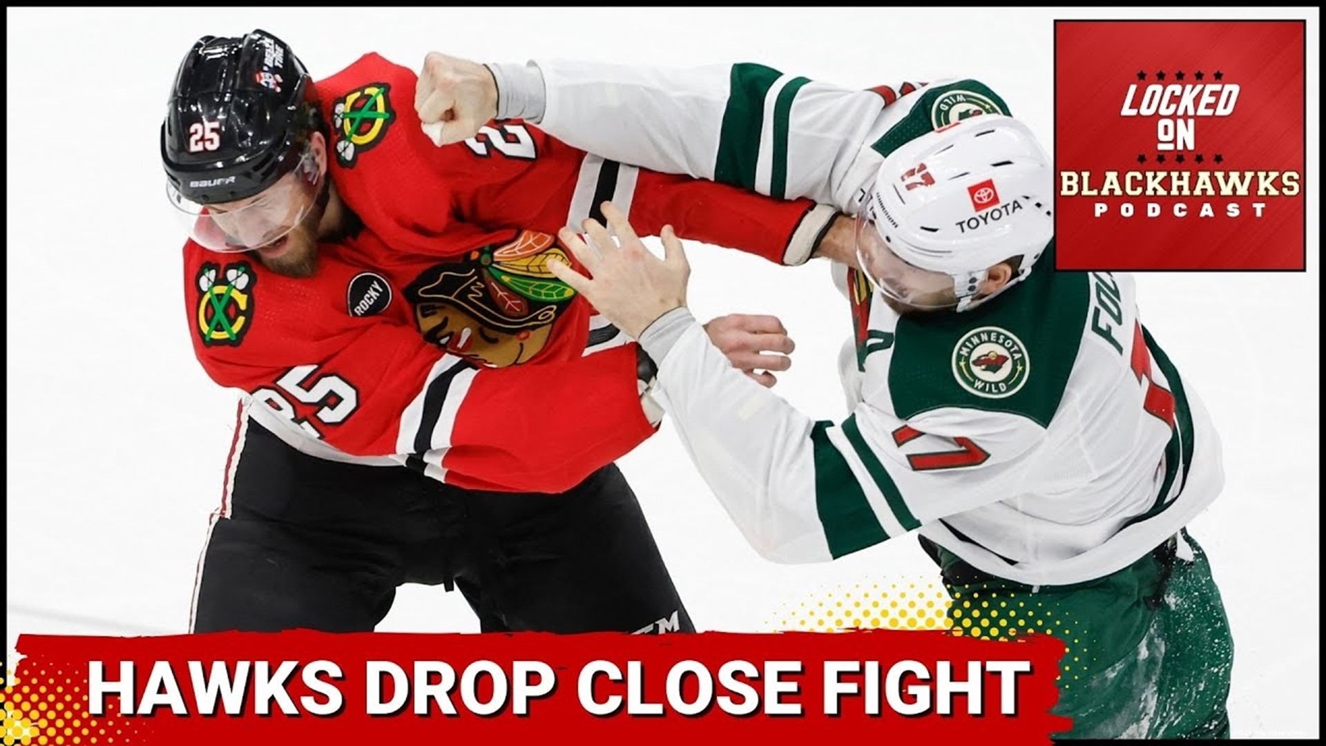 Thursday's episode begins with a recap of the Chicago Blackhawks' lackluster 2-1 loss to the Minnesota Wild.