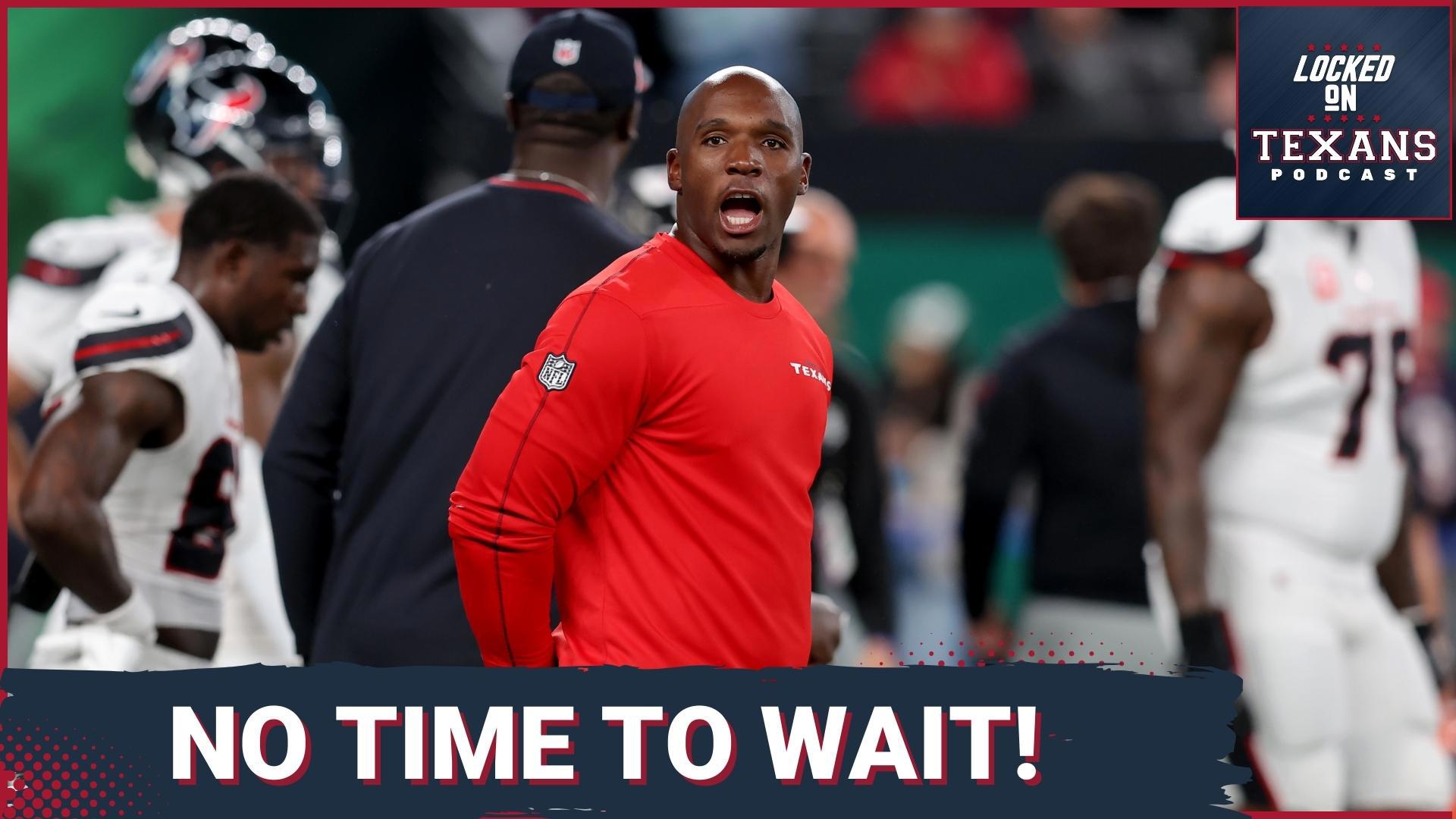 DeMeco Ryans ain't sugarcoating it — Ain't no waiting around! That was the head coach's fiery message to the Houston Texans' rookie class at mini camp.
