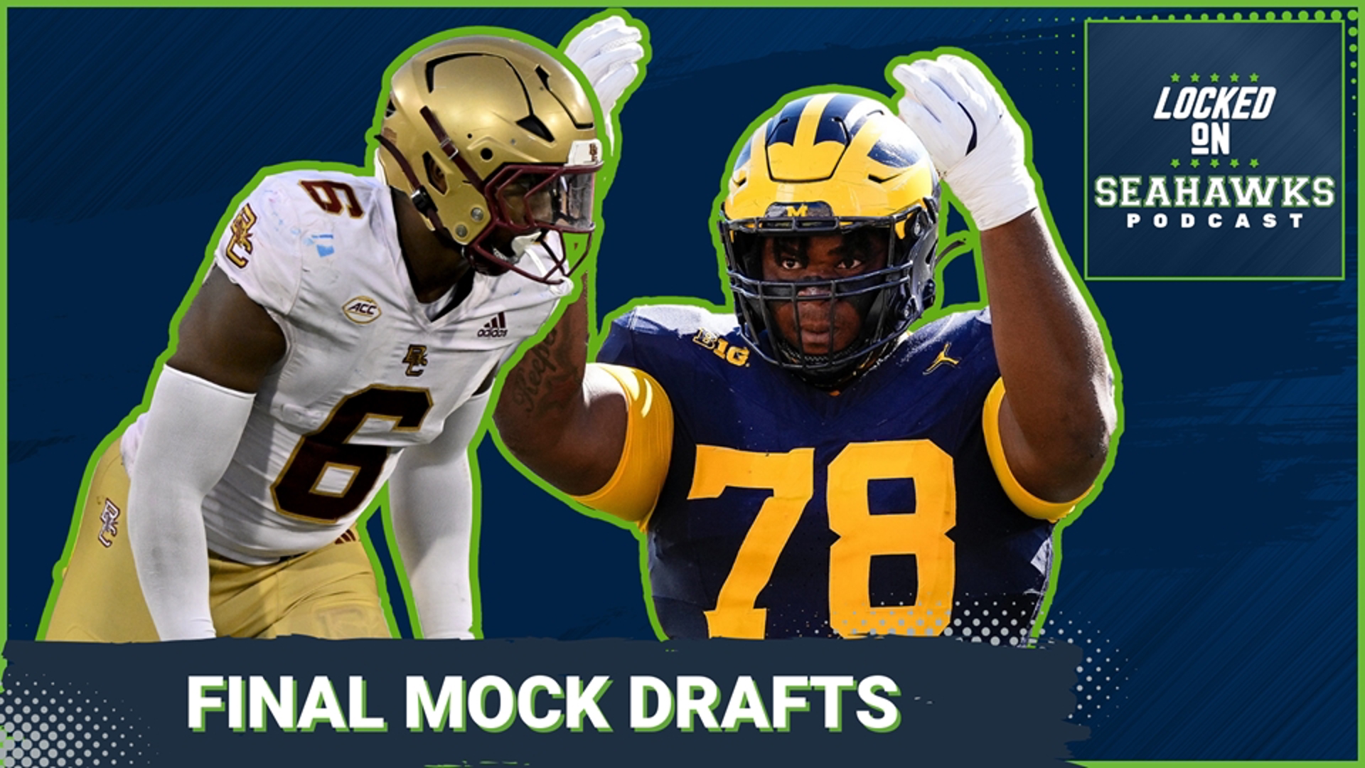 It's officially NFL Draft week and in a matter of days, the Seahawks will be on the clock with the 18th overall selection as the first of 10 picks.