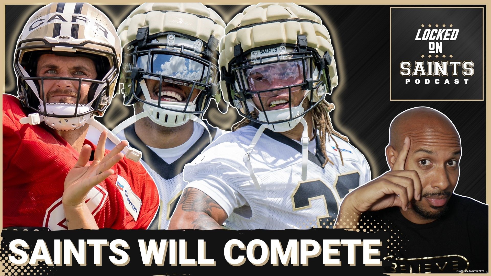 Download Live for the Victory: Support your New Orleans Saints Wallpaper