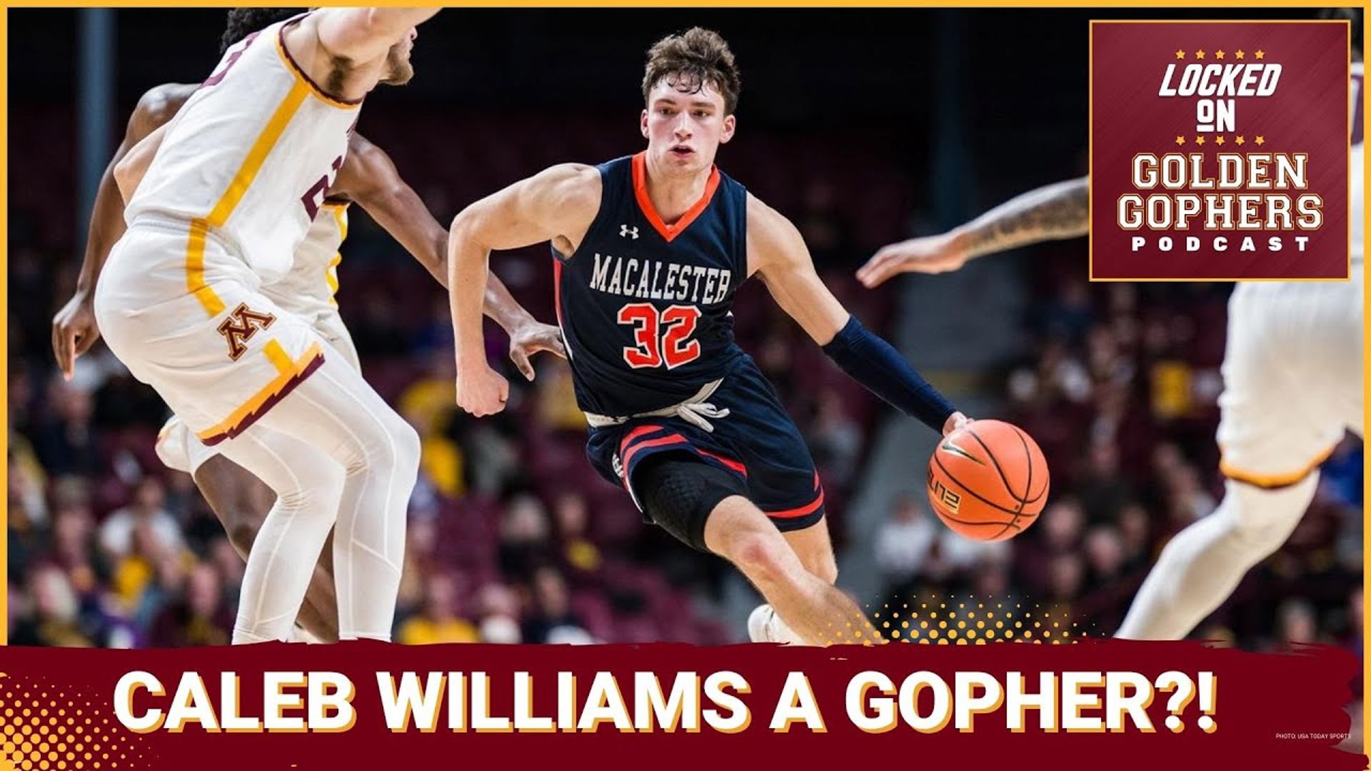 On today's Locked On Golden Gophers, host Kane Rob,  discusses how the Minnesota Gophers could be after Macalester hoops star Caleb Williams who gave them 41 points