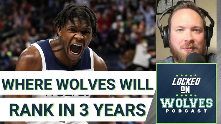Where will the Timberwolves rank over the next three years among NBA franchises?