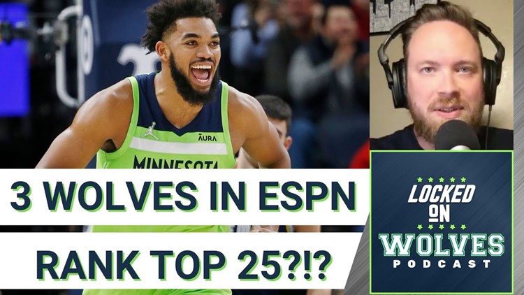 Timberwolves' Karl-Anthony Towns, Anthony Edwards, Rudy Gobert all rise in ESPN NBArank