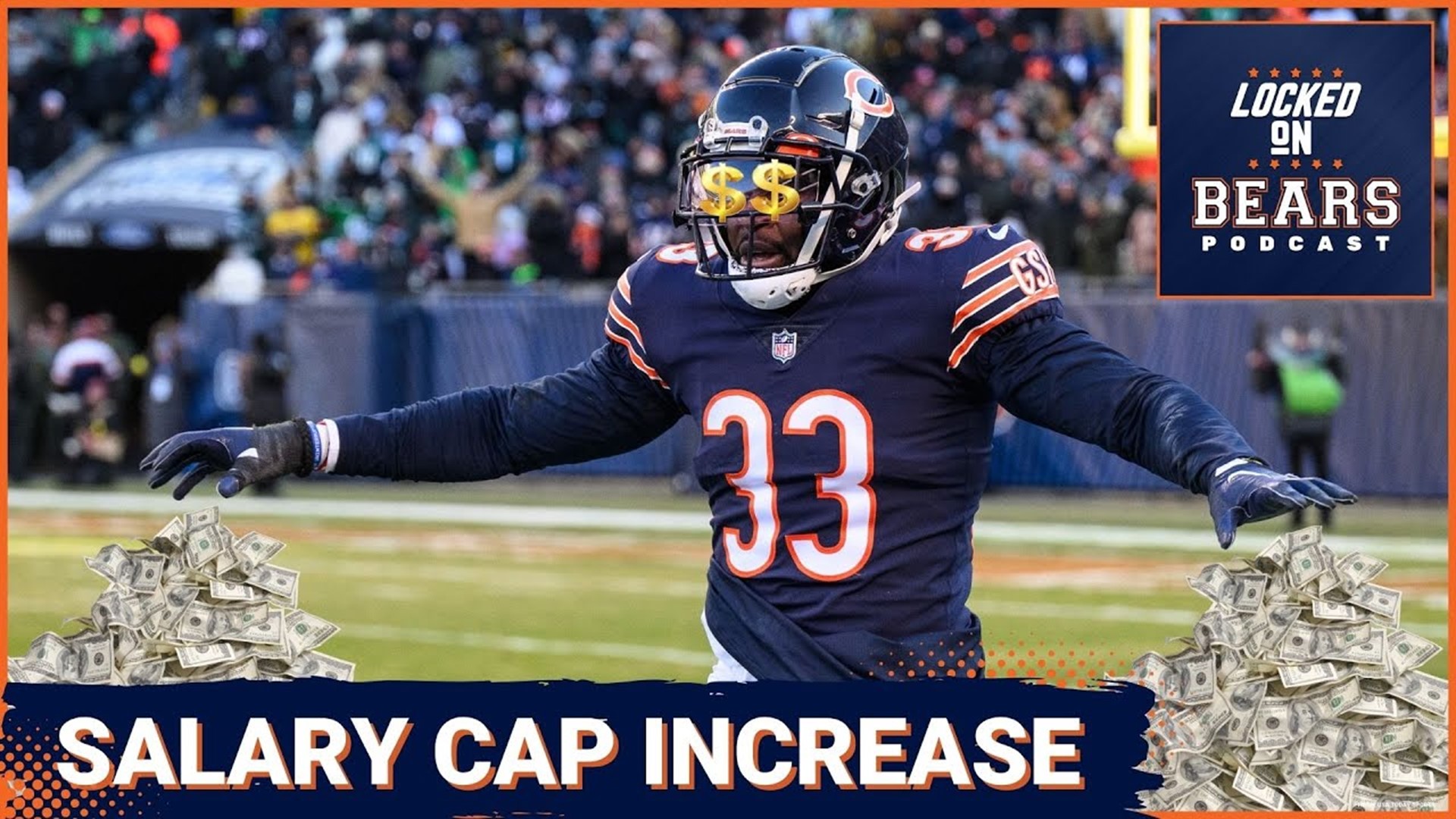 The NFL salary cap is going up more than expected, which means the Chicago Bears have even more cap space to sign free agents.