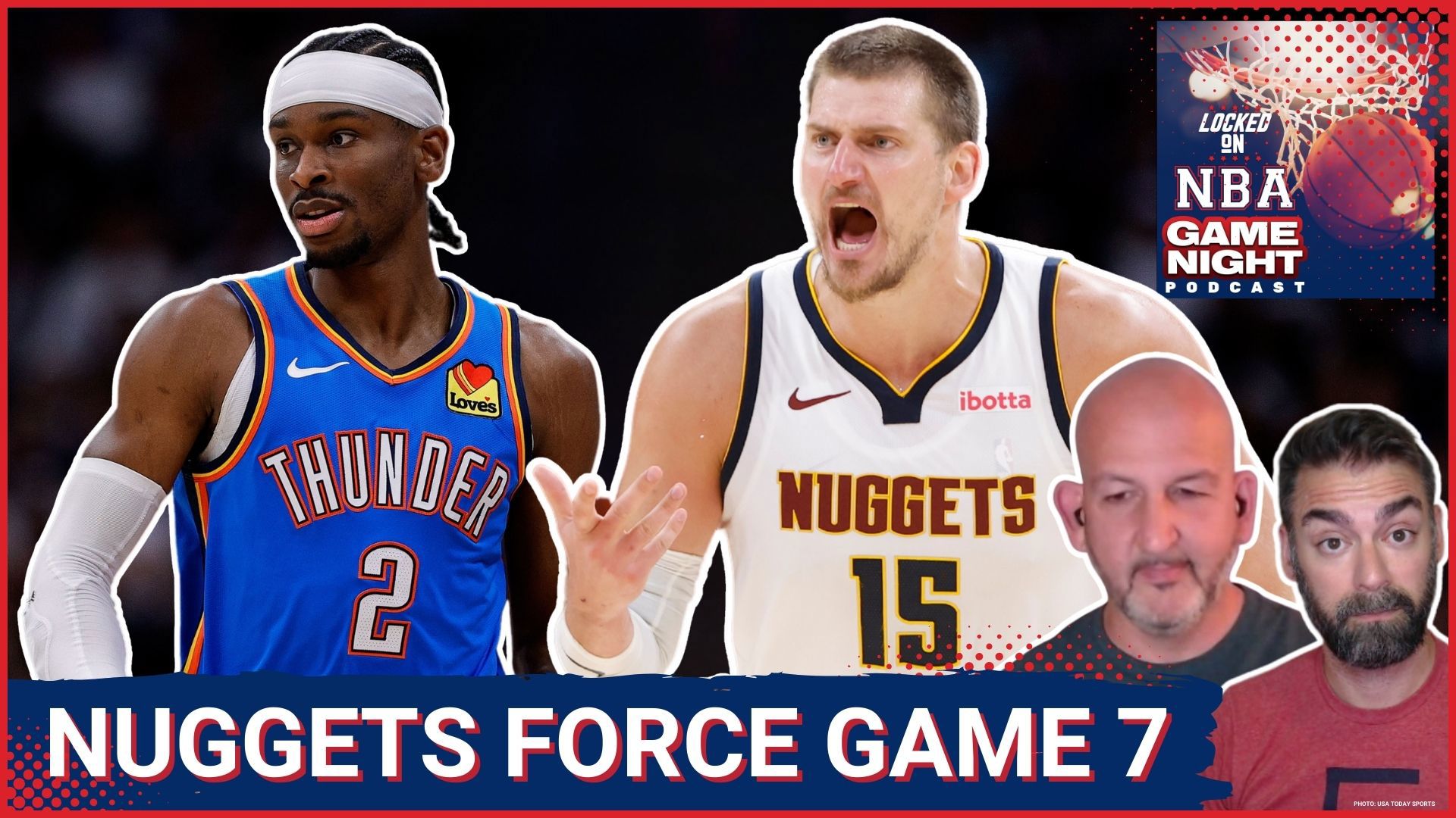 The Denver Nuggets force Game 7 against OKC with a 119-107 win. Julian Strawther steps up as an unexpected hero. Jamal Murray plays through illness. Thunder struggle
