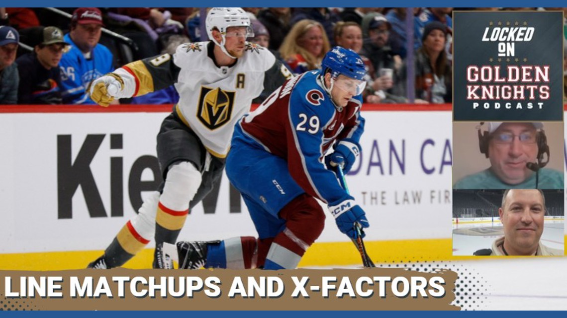 Vegas Golden Knights vs Avalanche Forward Lines COLLIDE—Jack Eichel ...