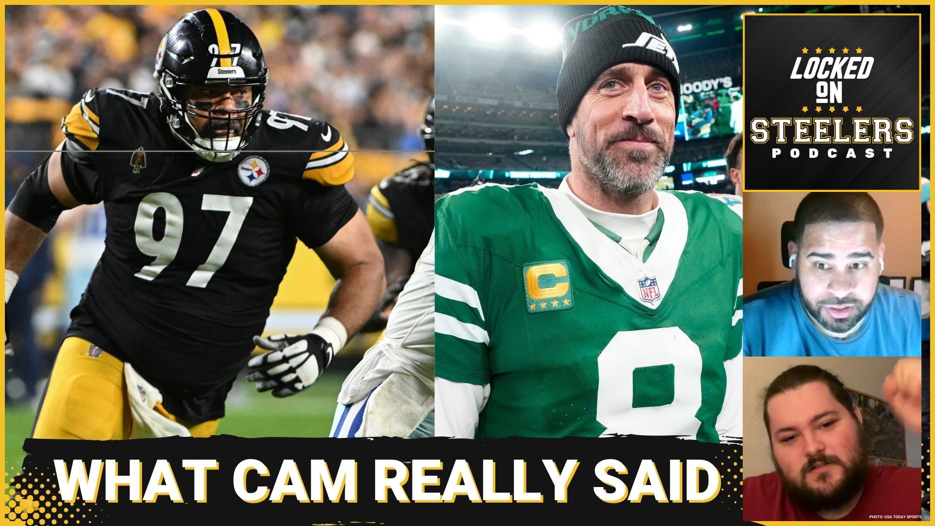 The Steelers' Cam Heyward took to his 'Not Just Football' podcast and addressed the Aaron Rodgers situation. Did he reflect how the organization sees the situation.