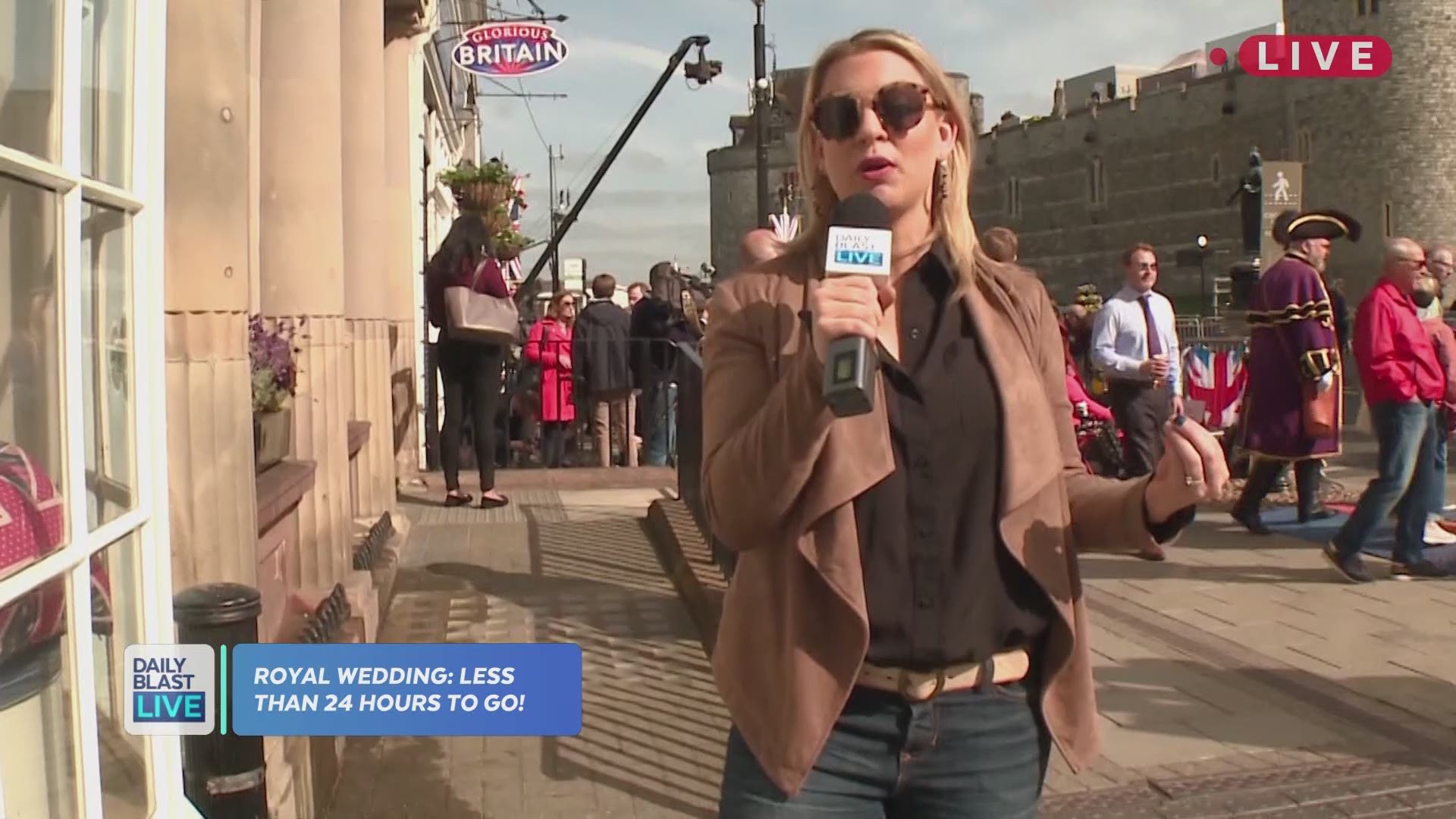 With one day until the royal wedding, Daily Blast LIVE co-host Tory Shulman went LIVE in London track all the royal fever. From all the fans camping outside Windsor Castle hoping to catch a glimpse of the royals to the Brits reactions to Meghan Markle may