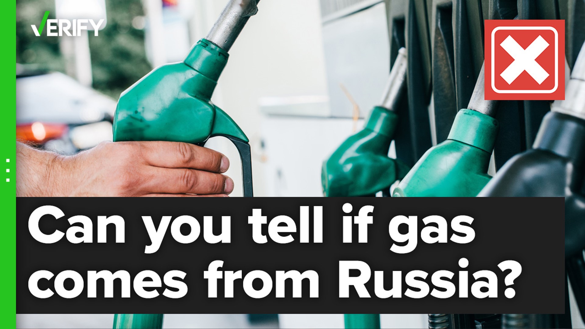 It is nearly impossible to know exactly what country the gas at the pump originated from because gas gets mixed up when it moves from refineries through pipelines.