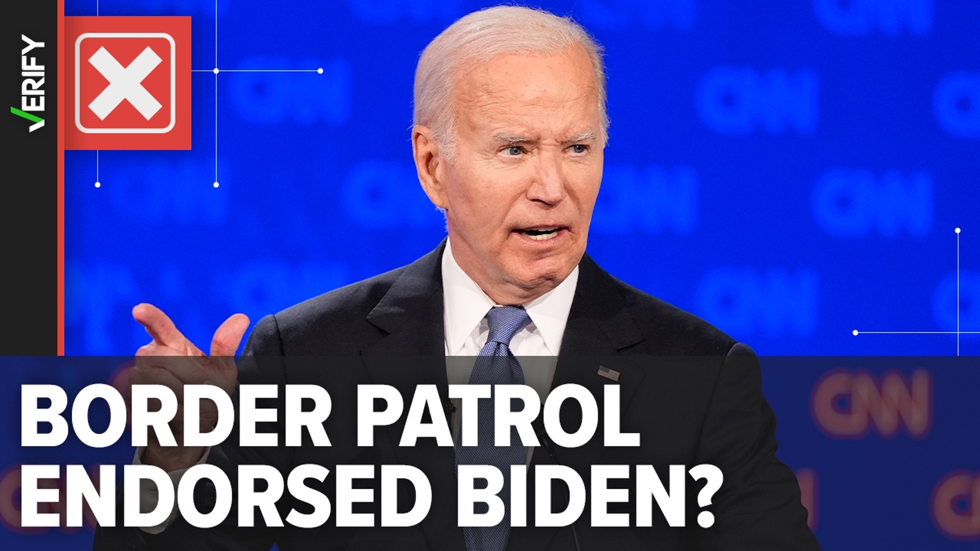 The Border Patrol Union hasn’t endorsed Biden and said it “never will.” It previously endorsed a border security bill backed by the Biden administration.