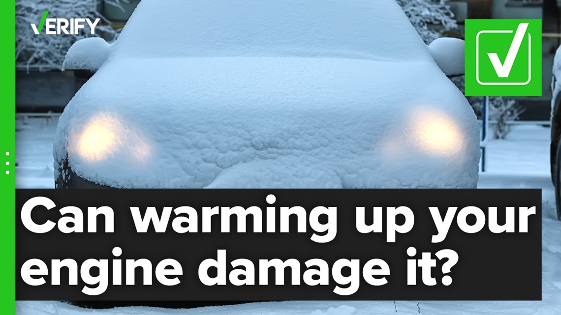 Warming up your car in cold weather can cause engine damage