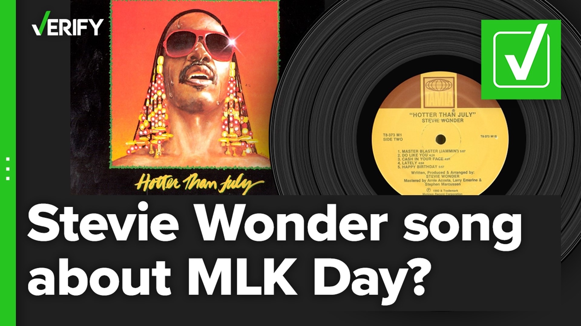 The song was released on Wonder's 1980 album '"Hotter than July." He regularly sang it in rallies for the national holiday.