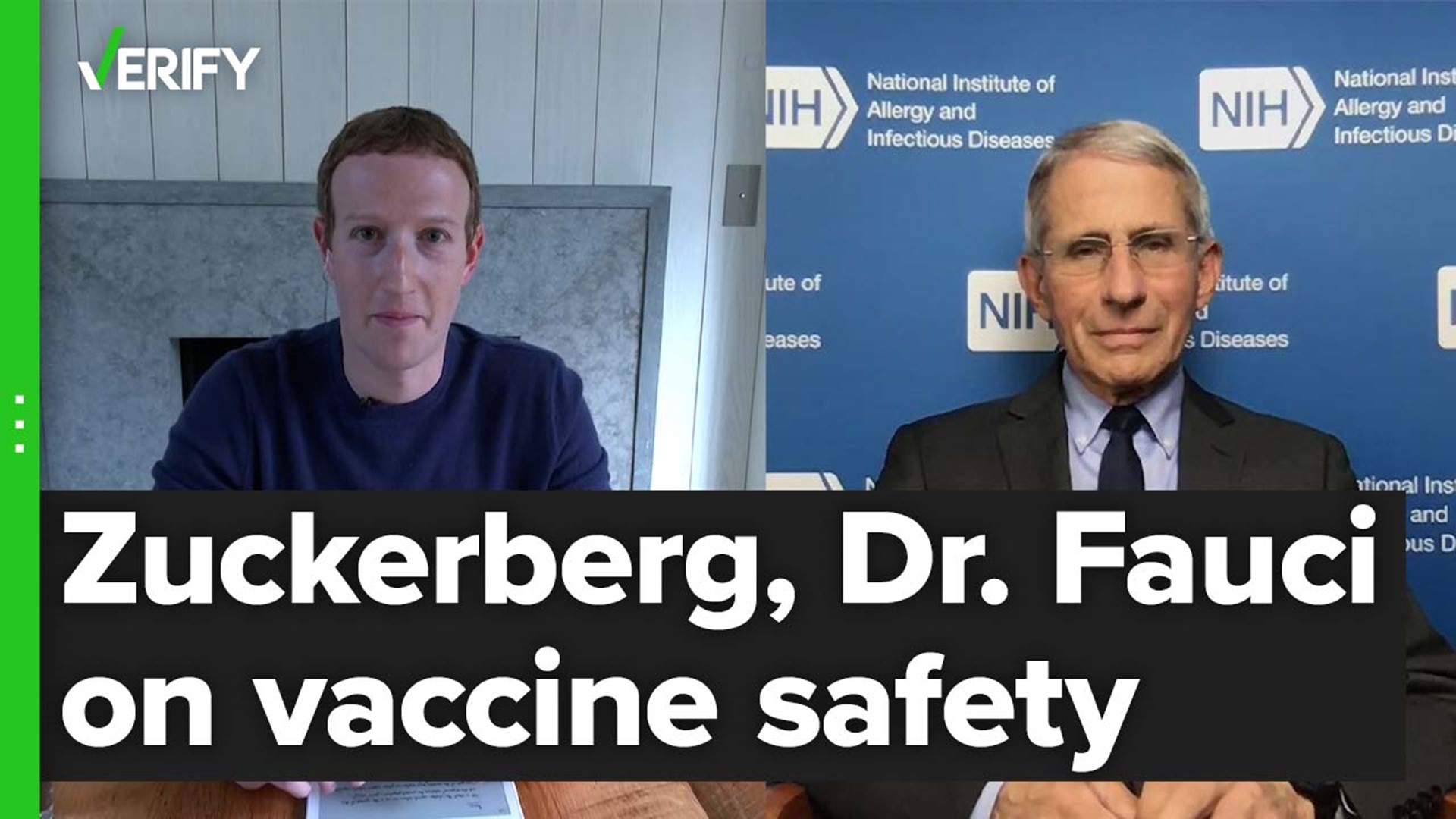 Dr. Fauci did not tell Mark Zuckerberg the COVID-19 vaccine would make people worse.
