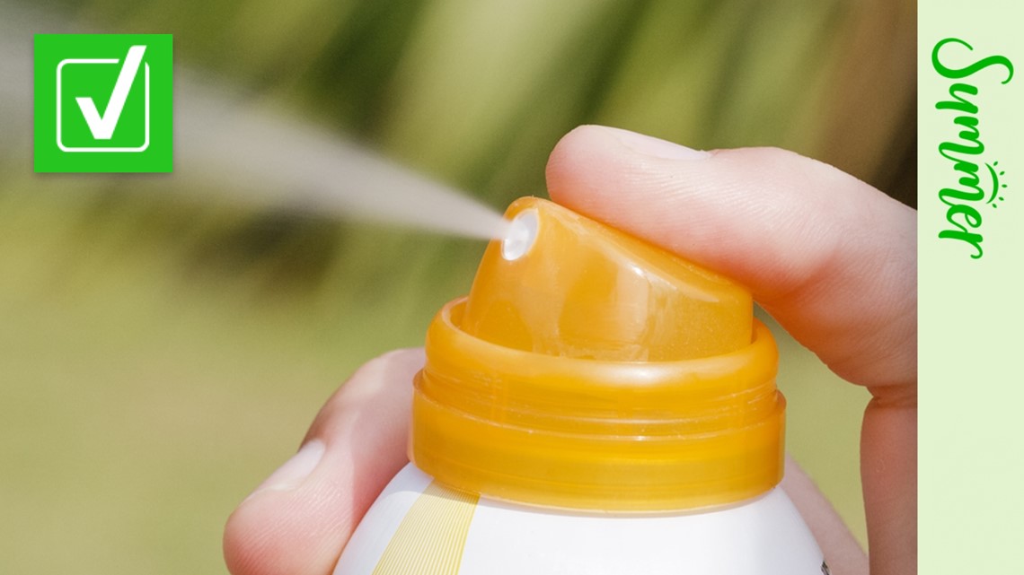 Spray sunscreen is as effective as lotion sunscreen