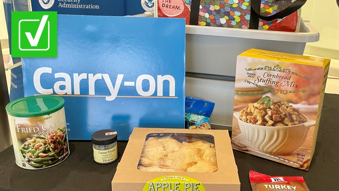 Thanksgiving travel What foods you can pack on the plane