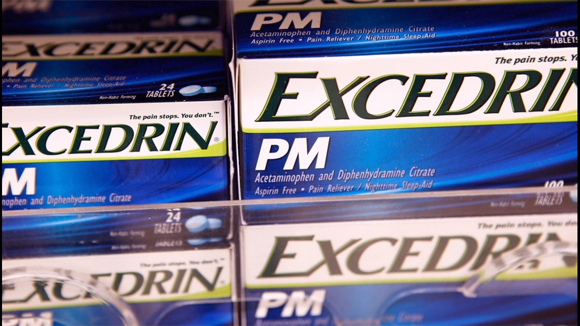 Excedrin products pulled off shelves as a precaution