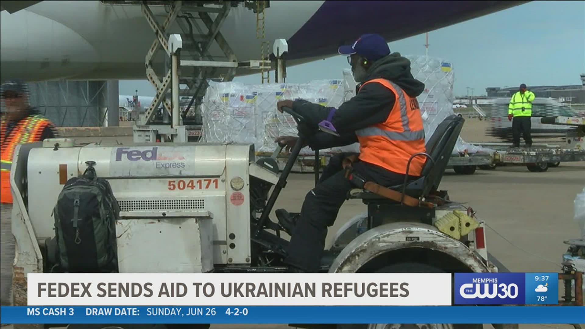 This follows FedEx and Direct Relief's first charter flight of aid for Ukrainian refugees in March.