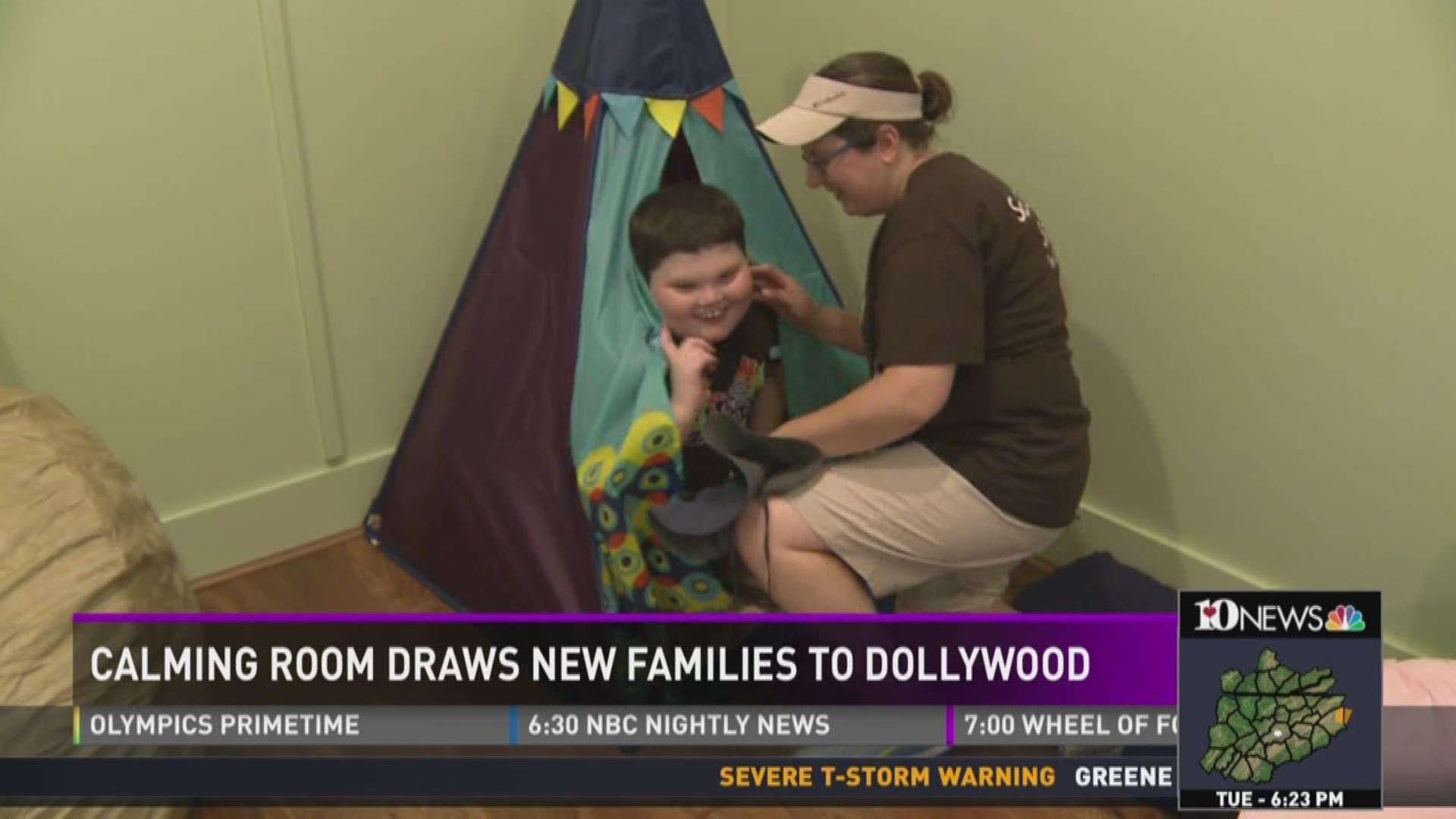 Dollywood calming room makes attendance possible for children with