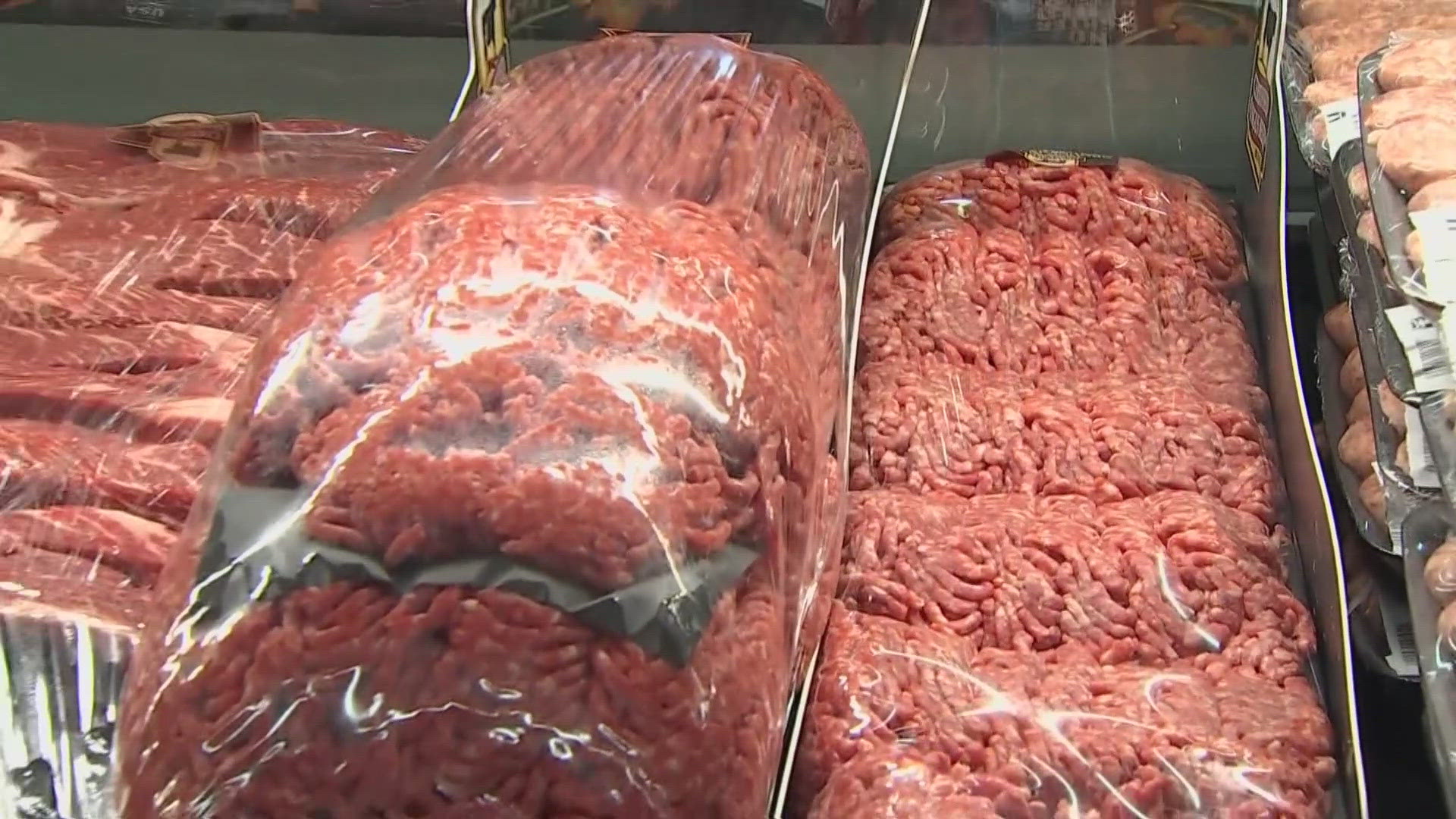 Beef prices have surged 14% from last year due to a supply-demand imbalance with no stabilization in sight.