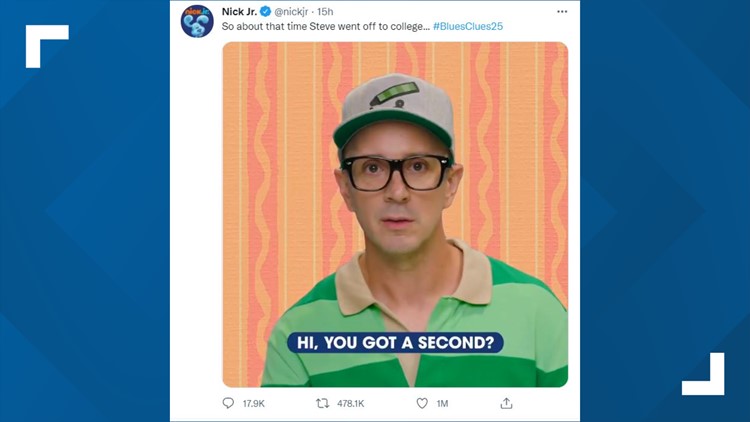 Steve Burns from 'Blue's Clues' shares message 25 years later | kare11.com