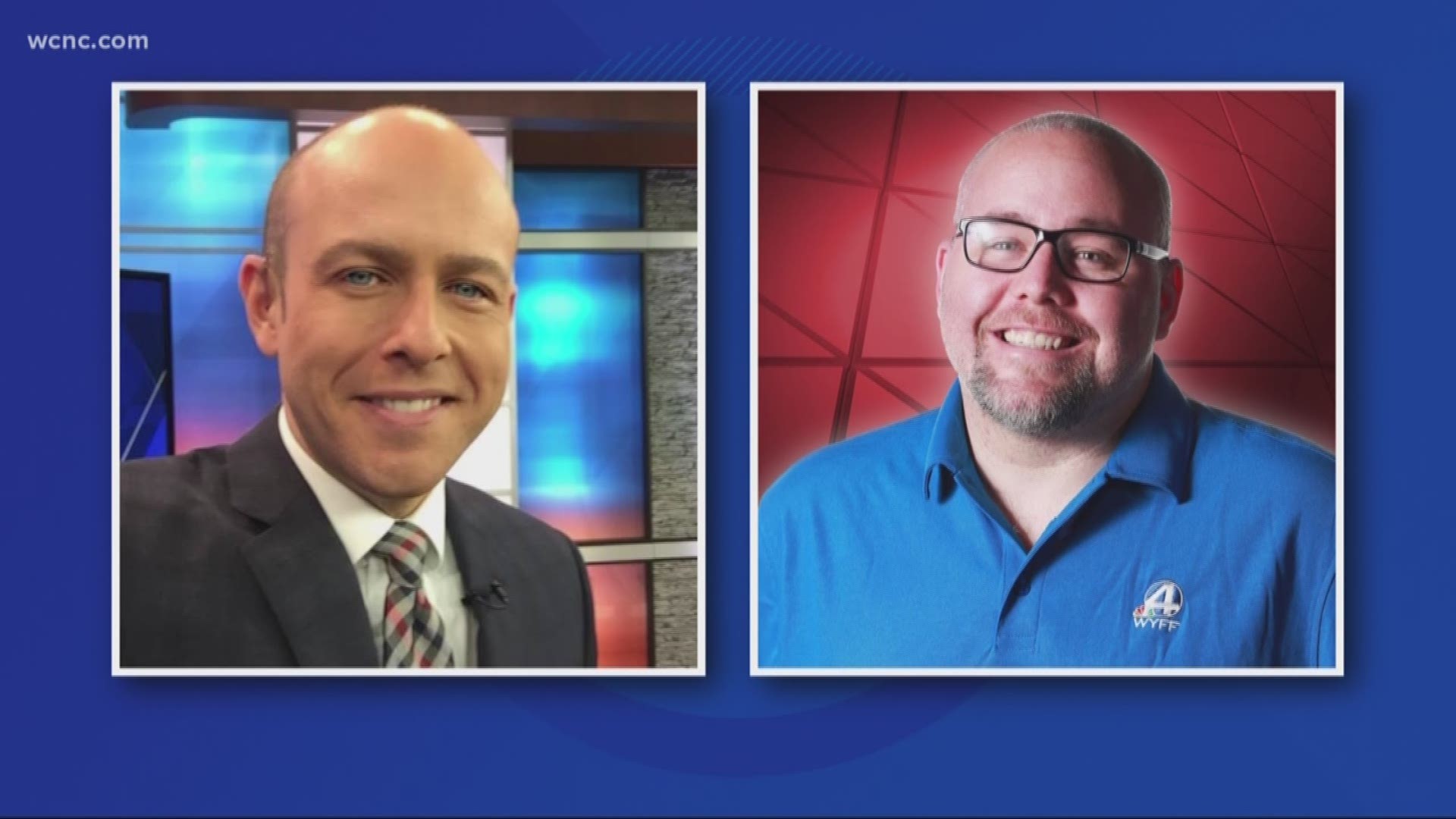 According to the station's website, news anchor Mike McCormick and photojournalist Aaron Smeltzer were killed after a tree fell on their SUV.