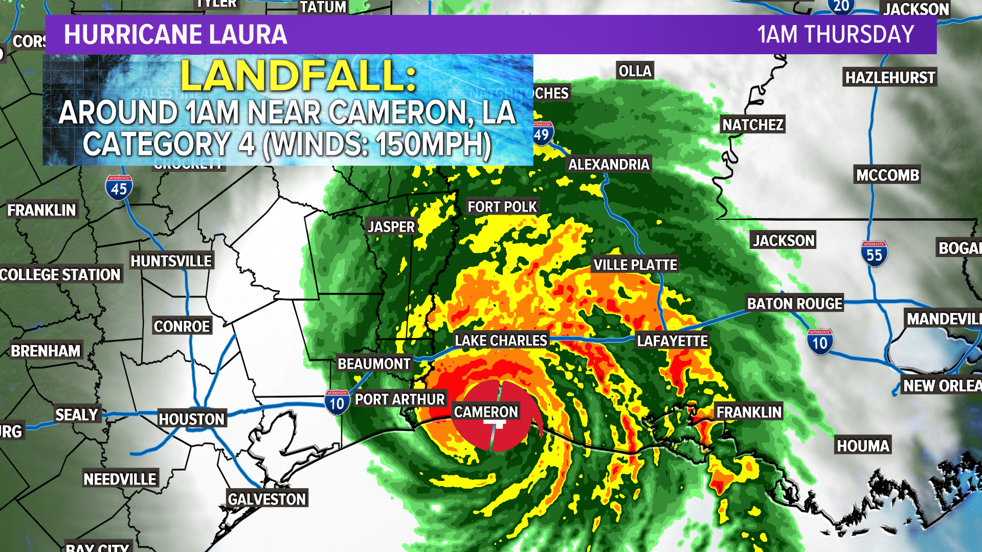 Hurricane Laura one of the strongest hurricanes on record to hit the US ...