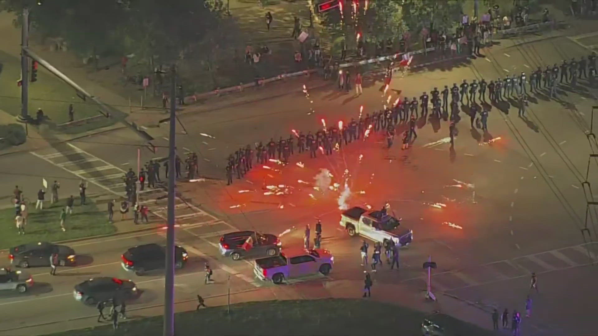 1 arrested in Dallas antiICE protest march, police say