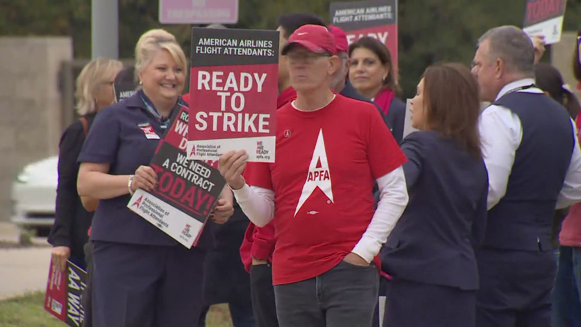 Flight attendants submitted a request to be released from federal mediation.