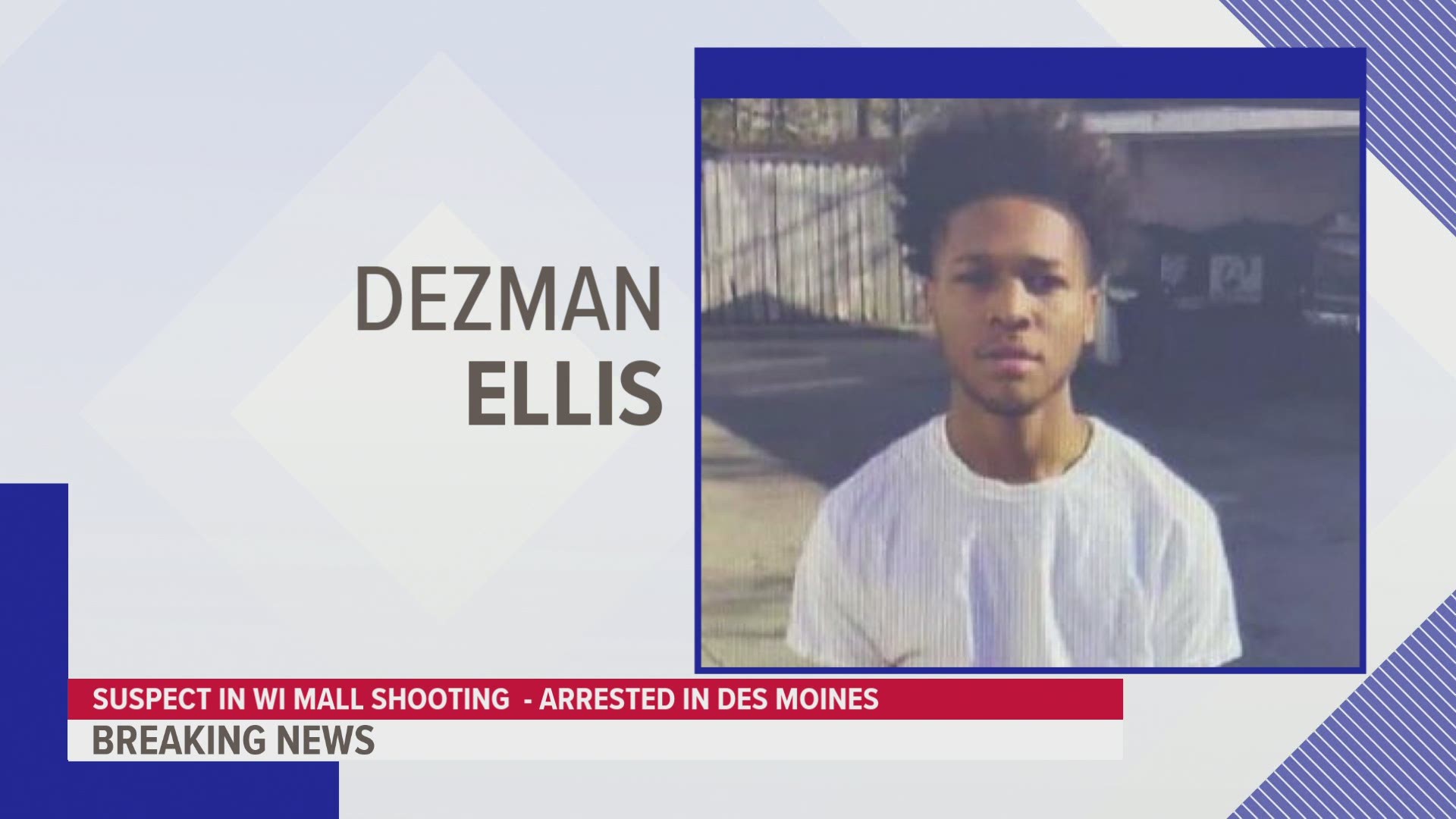 U.S. Marshals arrested the 17-year-old shooting suspect in a home in Des Moines