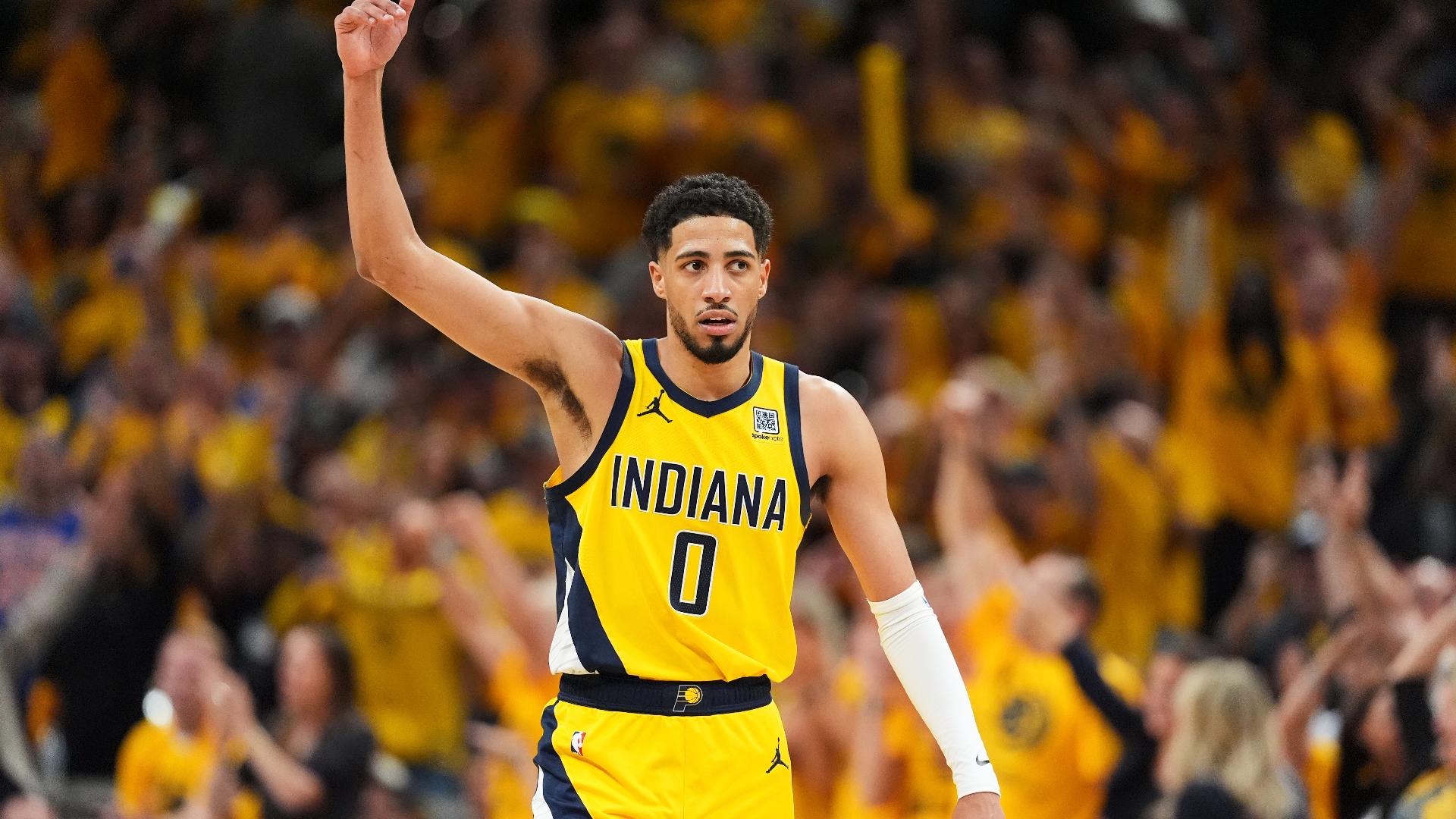 13Sports reporter Dominic Miranda reports from Gainbridge Fieldhouse in the moments after the Indiana Pacers secured their second trip to the NBA Finals.