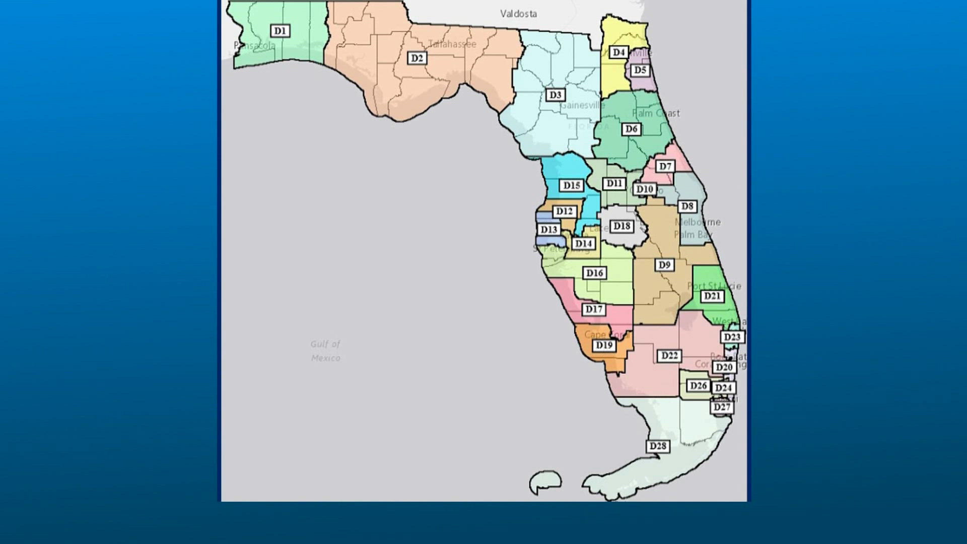 MAPS: How each Florida county is voting in the U.S. House primary elections