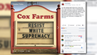 Va. family farm criticized for 'Resist White Supremacy' sign