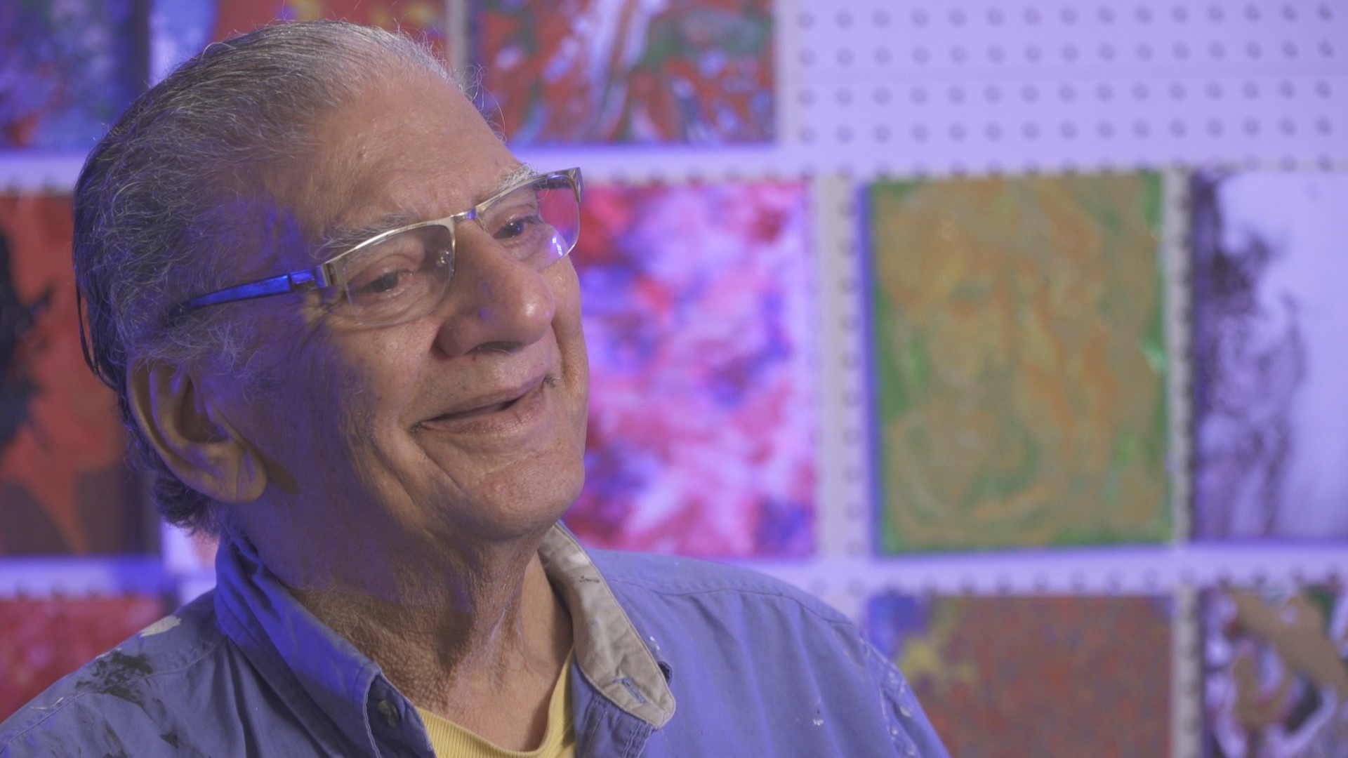 At 90, this blind Kansas artist paints to help children see