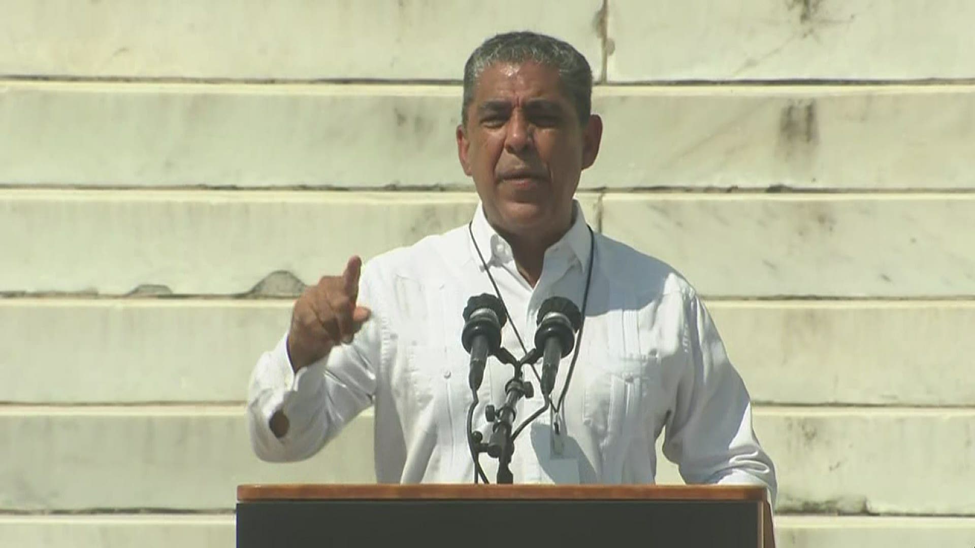 Rep. Adriano Espaillat of New York, stands in solidarity with African American's fight for equality and justice.