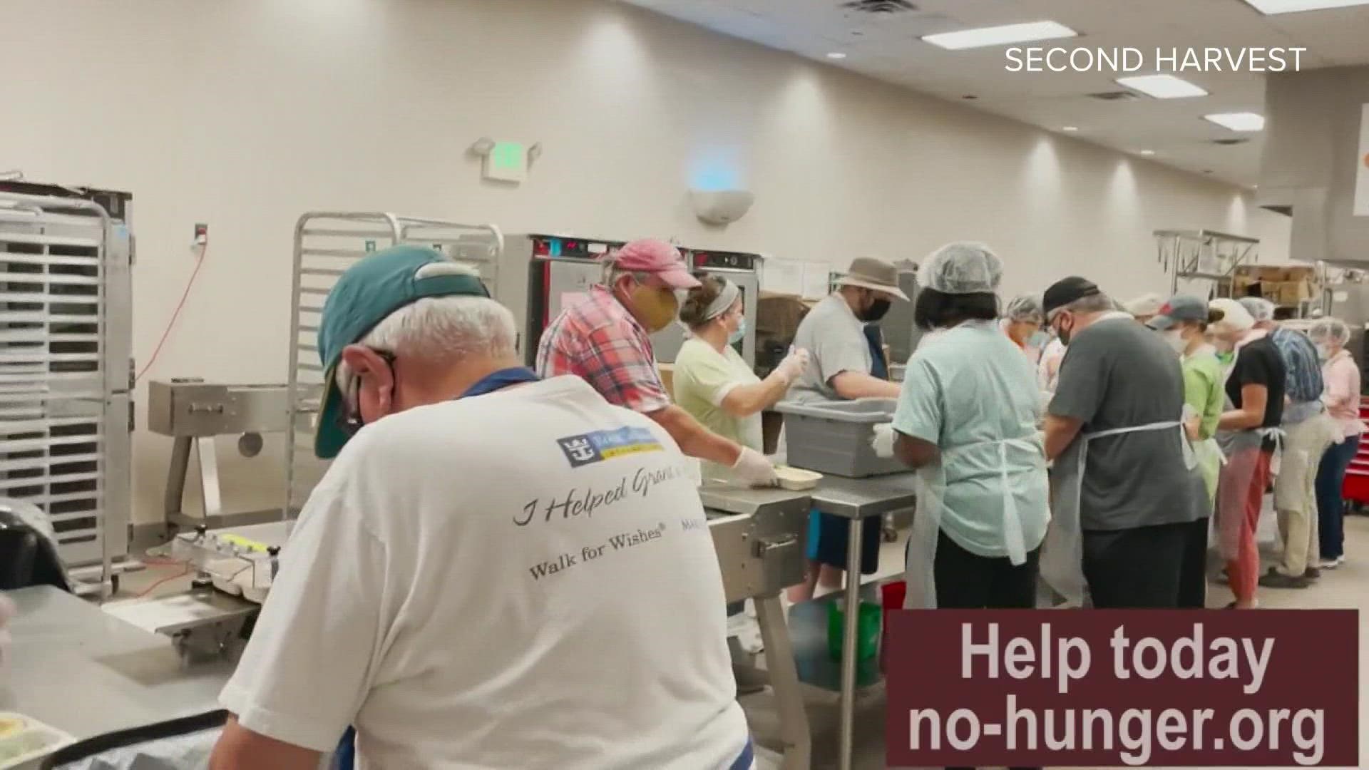 Second Harvest Food Bank is working to get food to people who are struggling after Hurricane Ida
