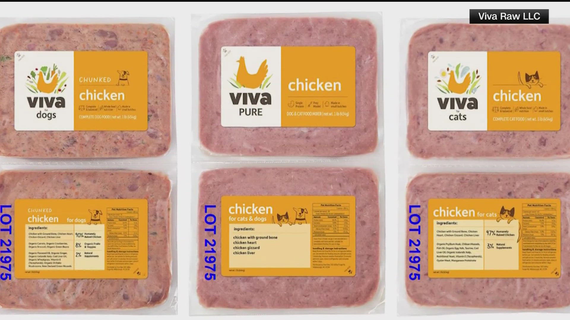 There's an urgent recall on pet food products that could make your pet sick.