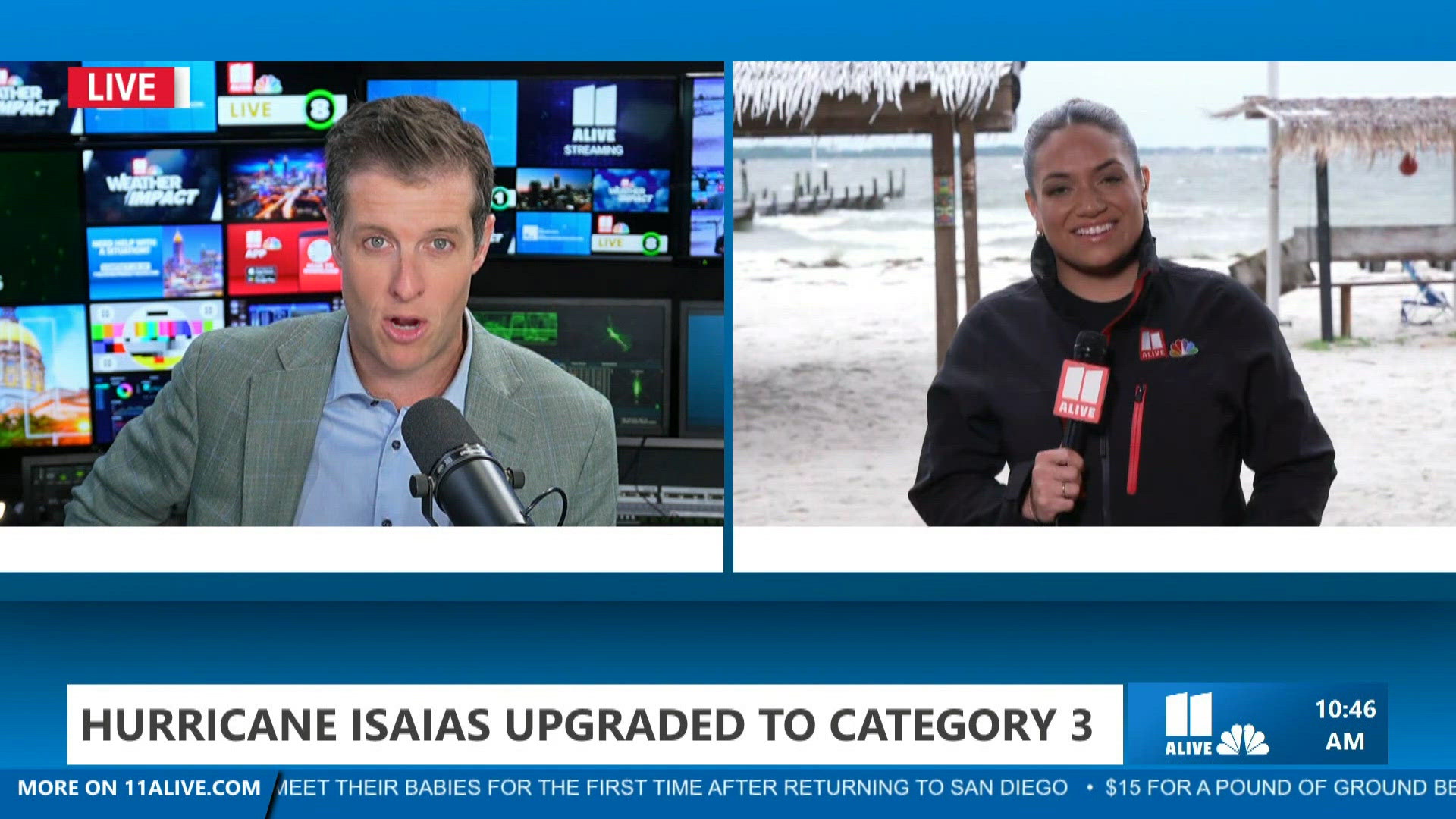 Path Line Gases Isaias strengthens into Category 3 hurricane on path toward the US Gulf ...