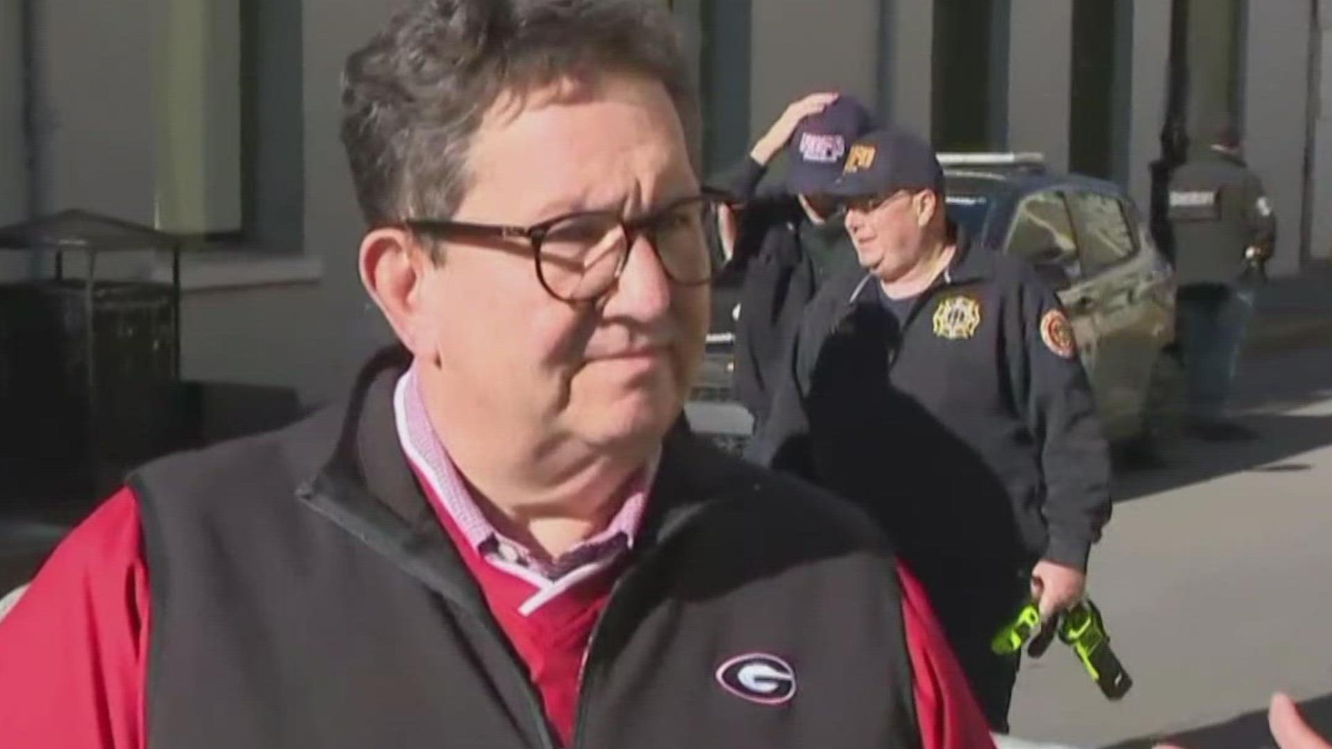 Georgia Fan At Royal Sonesta Hotel On Evacuating After New Orleans 